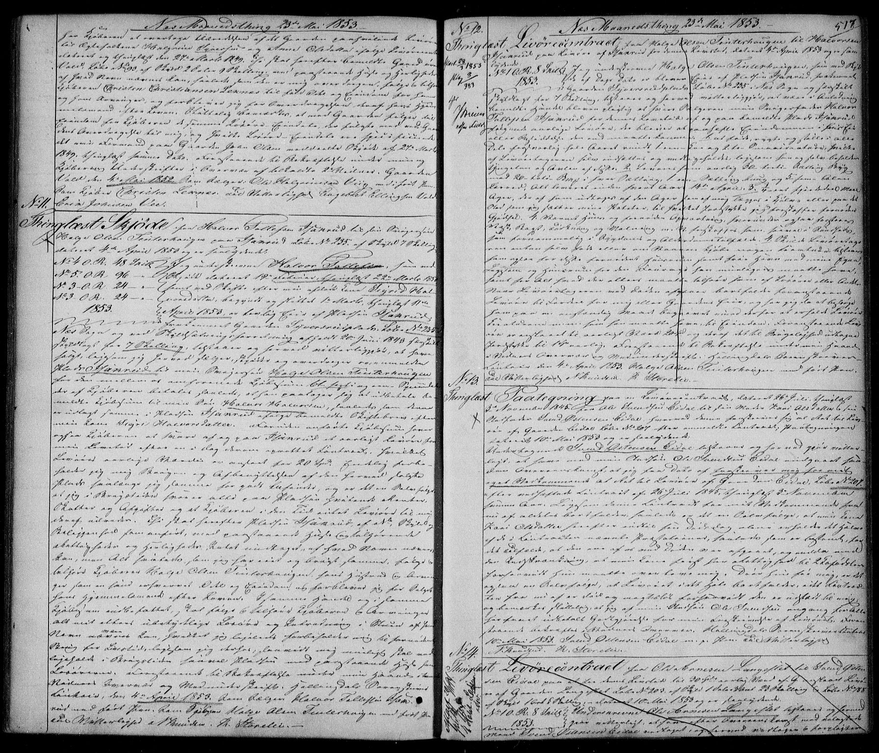 Hallingdal sorenskriveri, SAKO/A-121/G/Ga/L0007: Pantebok nr. 7, 1850-1853, s. 517