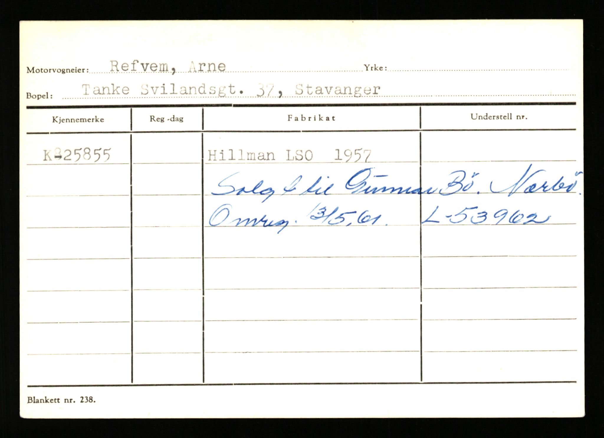 Stavanger trafikkstasjon, AV/SAST-A-101942/0/G/L0005: Registreringsnummer: 23000 - 34245, 1930-1971, s. 977