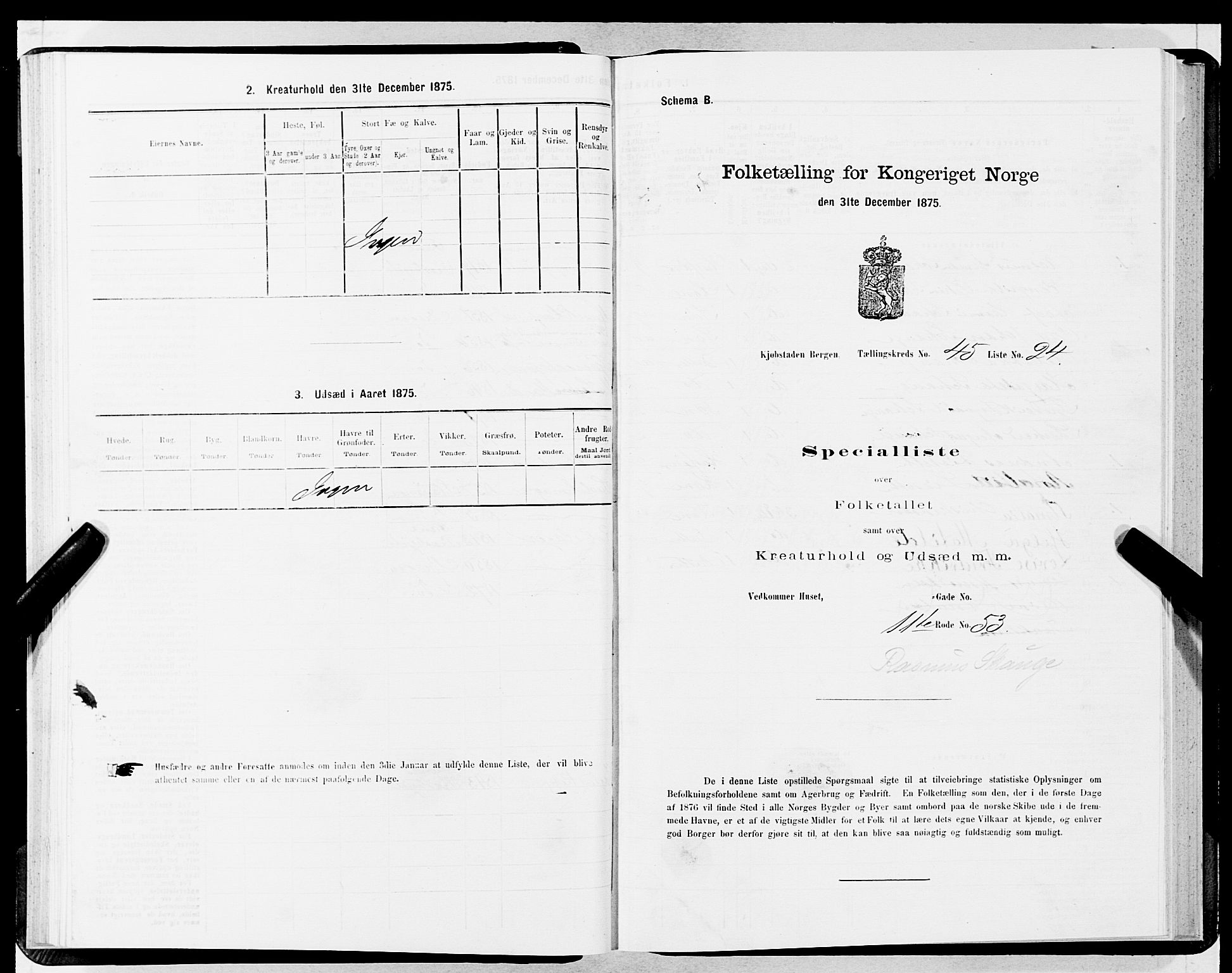 SAB, Folketelling 1875 for 1301 Bergen kjøpstad, 1875, s. 2379