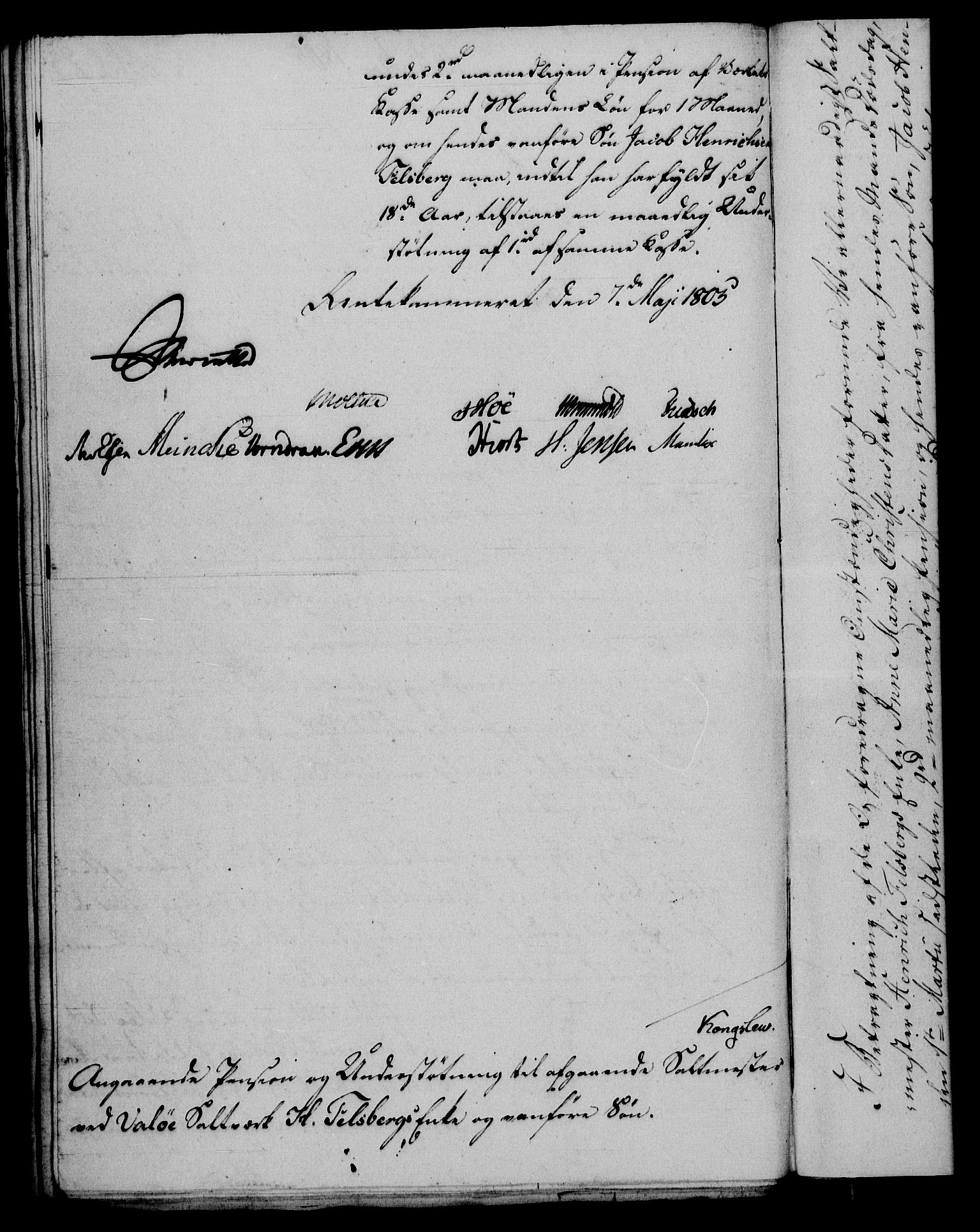 Rentekammeret, Renteskriverkontorene, AV/RA-EA-3115/M/Mf/Mfb/L0007: Relasjons- og resolusjonsprotokoll med register (merket RK 54.13), 1805-1806