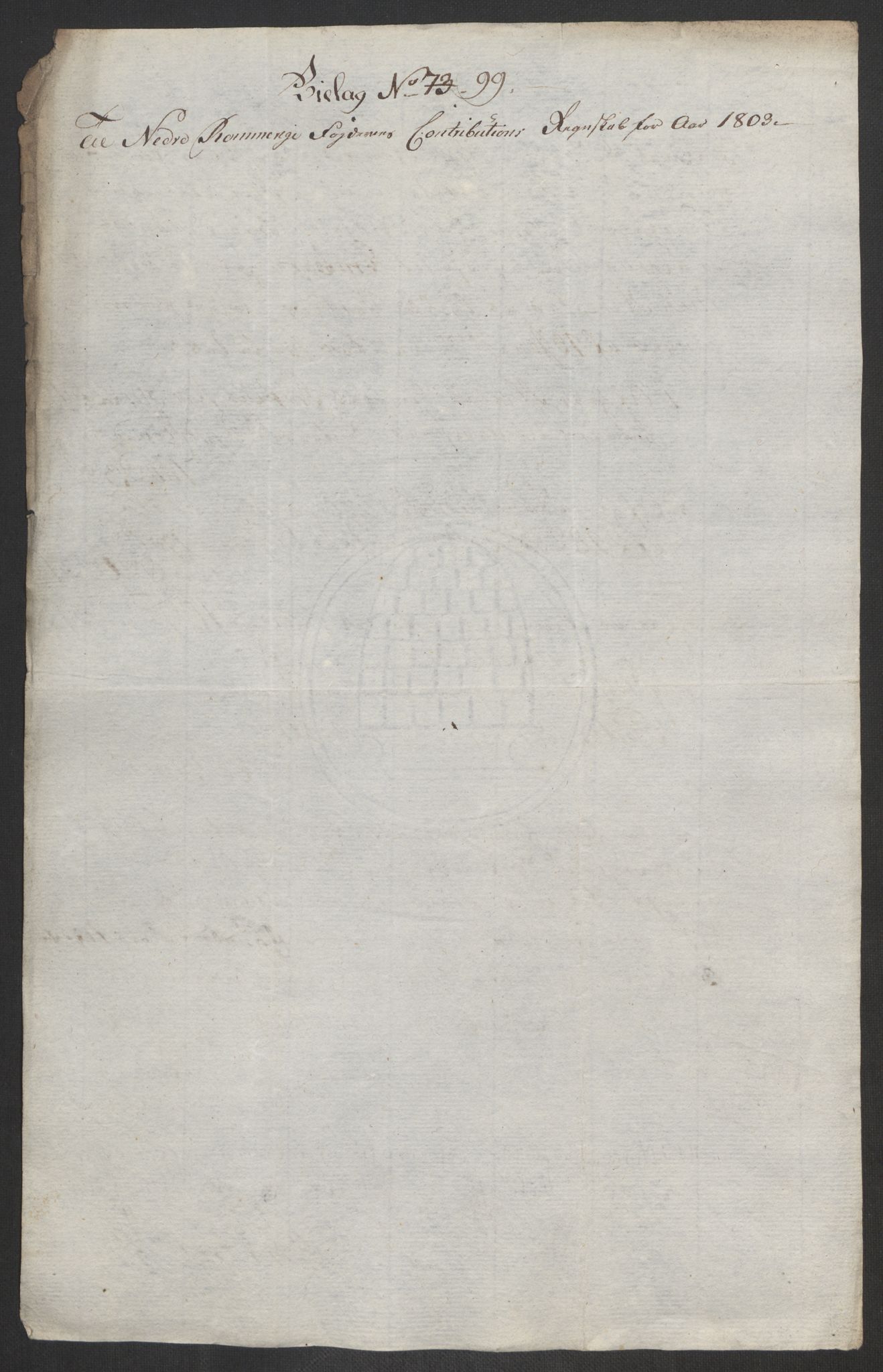 Rentekammeret inntil 1814, Reviderte regnskaper, Fogderegnskap, RA/EA-4092/R11/L0679: Fogderegnskap Nedre Romerike, 1803, s. 272