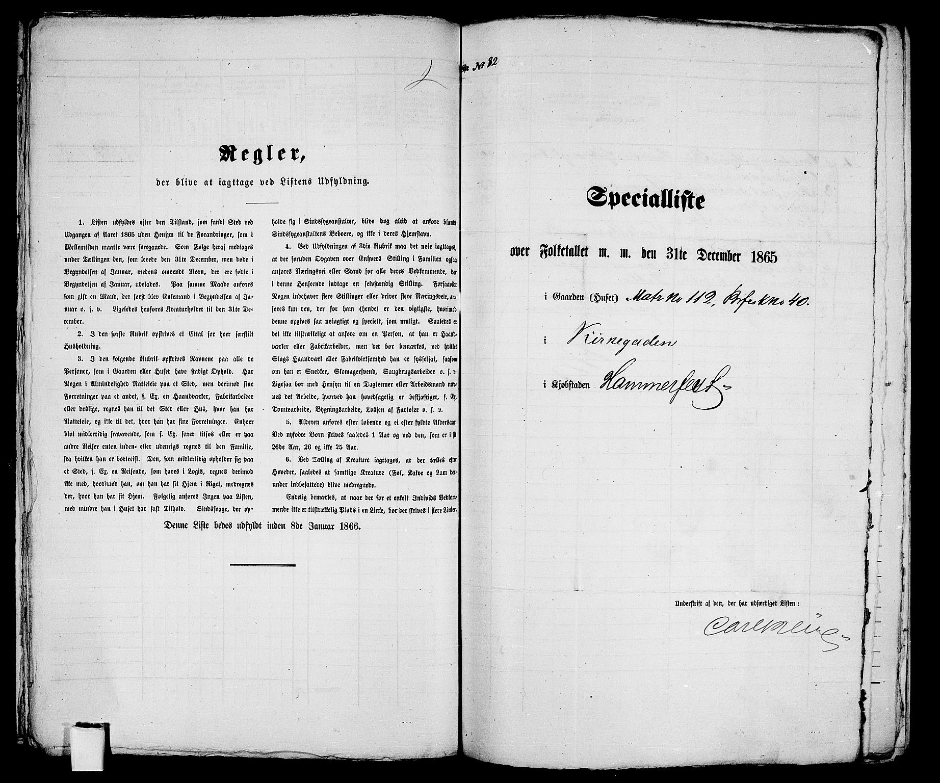 RA, Folketelling 1865 for 2001B Hammerfest prestegjeld, Hammerfest kjøpstad, 1865, s. 171