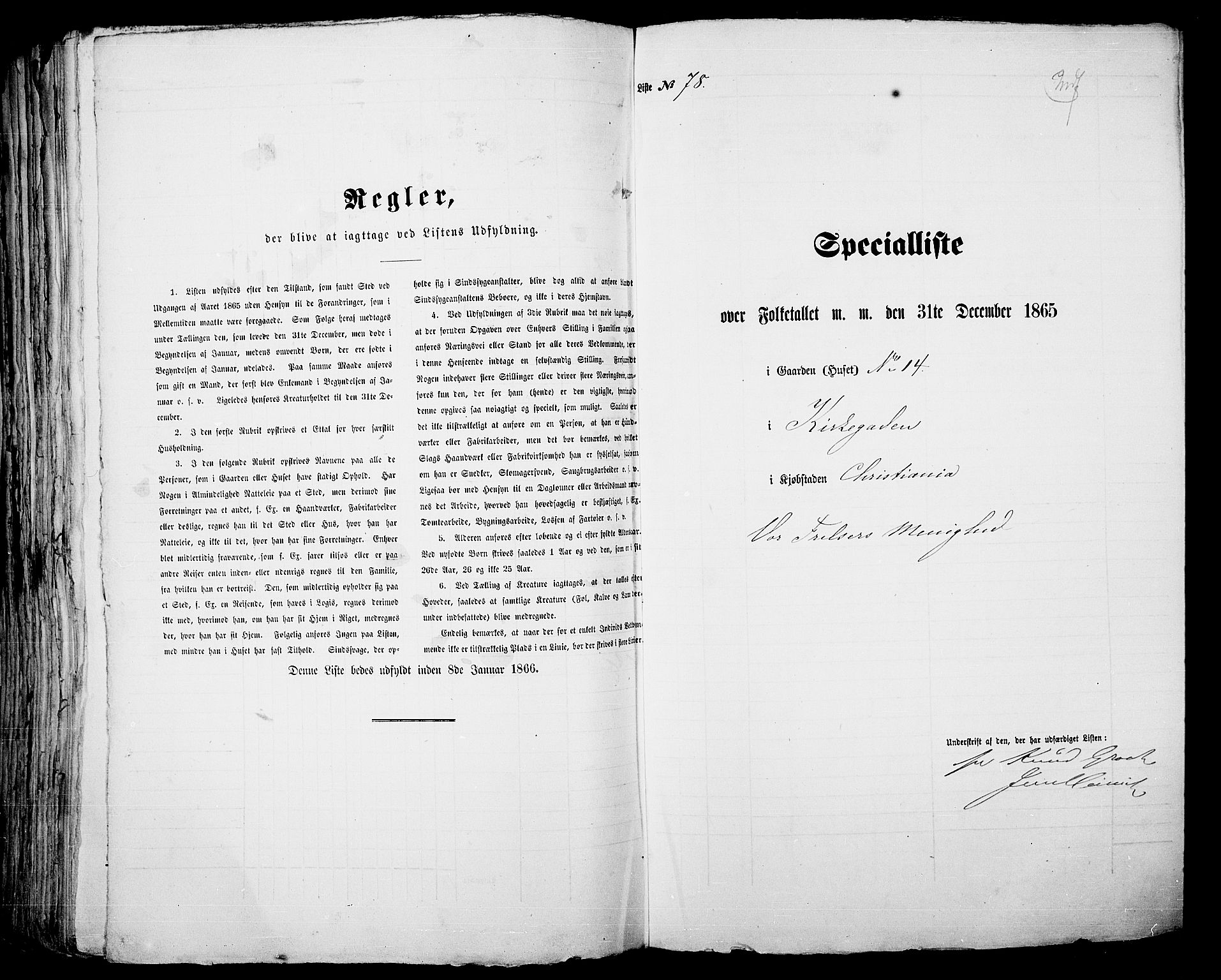 RA, Folketelling 1865 for 0301 Kristiania kjøpstad, 1865, s. 303