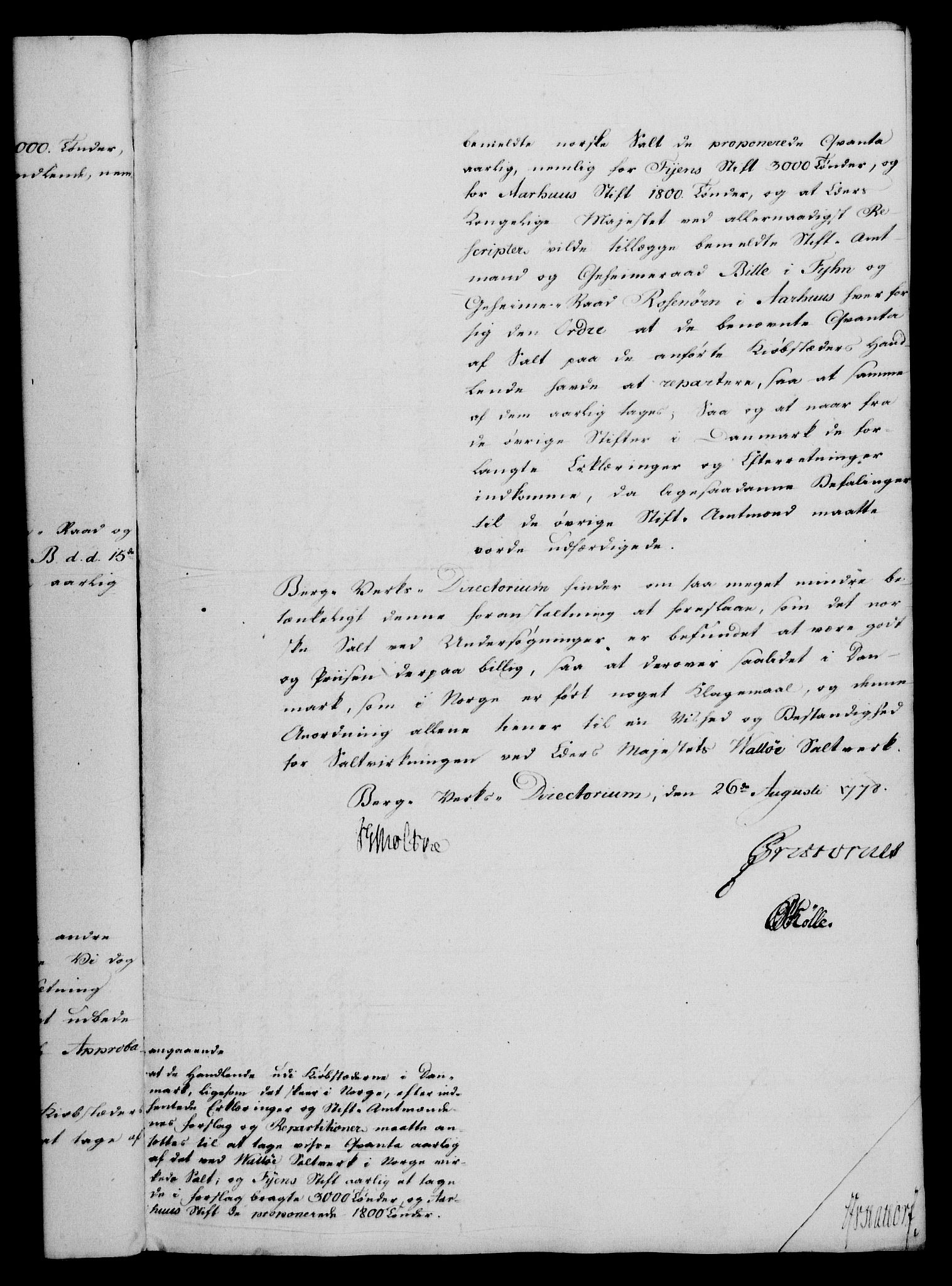 Rentekammeret, Renteskriverkontorene, AV/RA-EA-3115/M/Mf/Mfa/L0002: Resolusjonsprotokoll med register (merket RK 54.2), 1778-1780