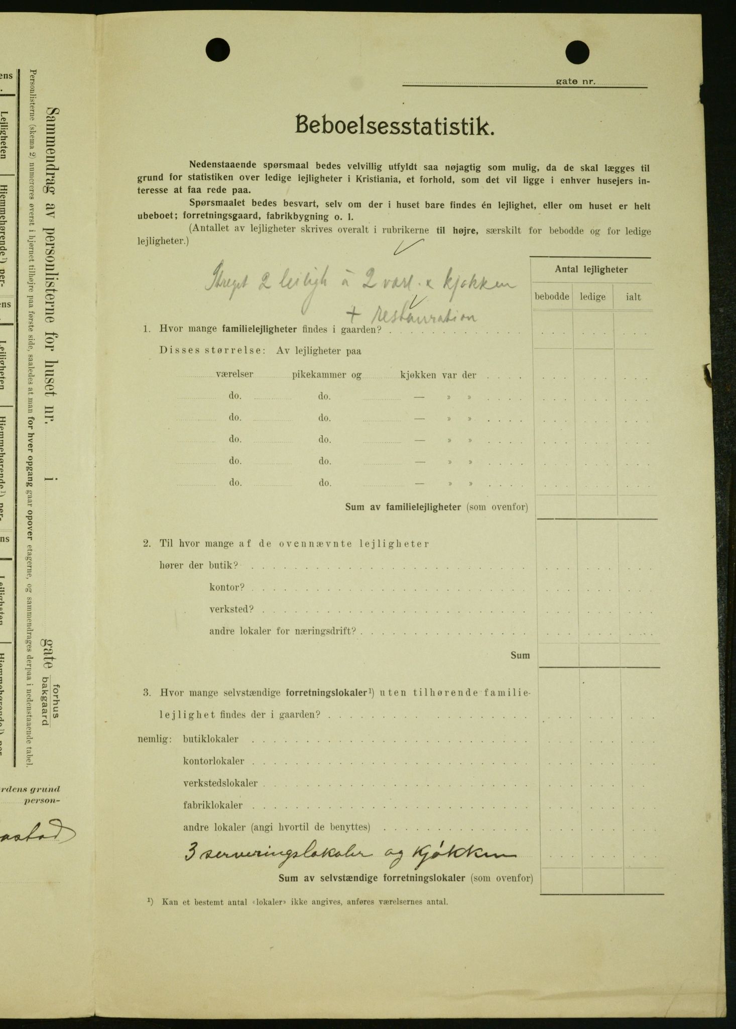 OBA, Kommunal folketelling 1.2.1909 for Kristiania kjøpstad, 1909, s. 21835