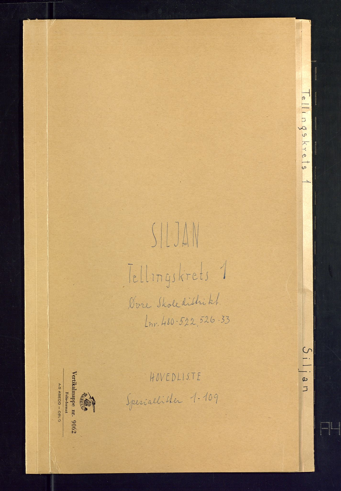 SAKO, Folketelling 1875 for 0811P Slemdal prestegjeld, 1875, s. 1