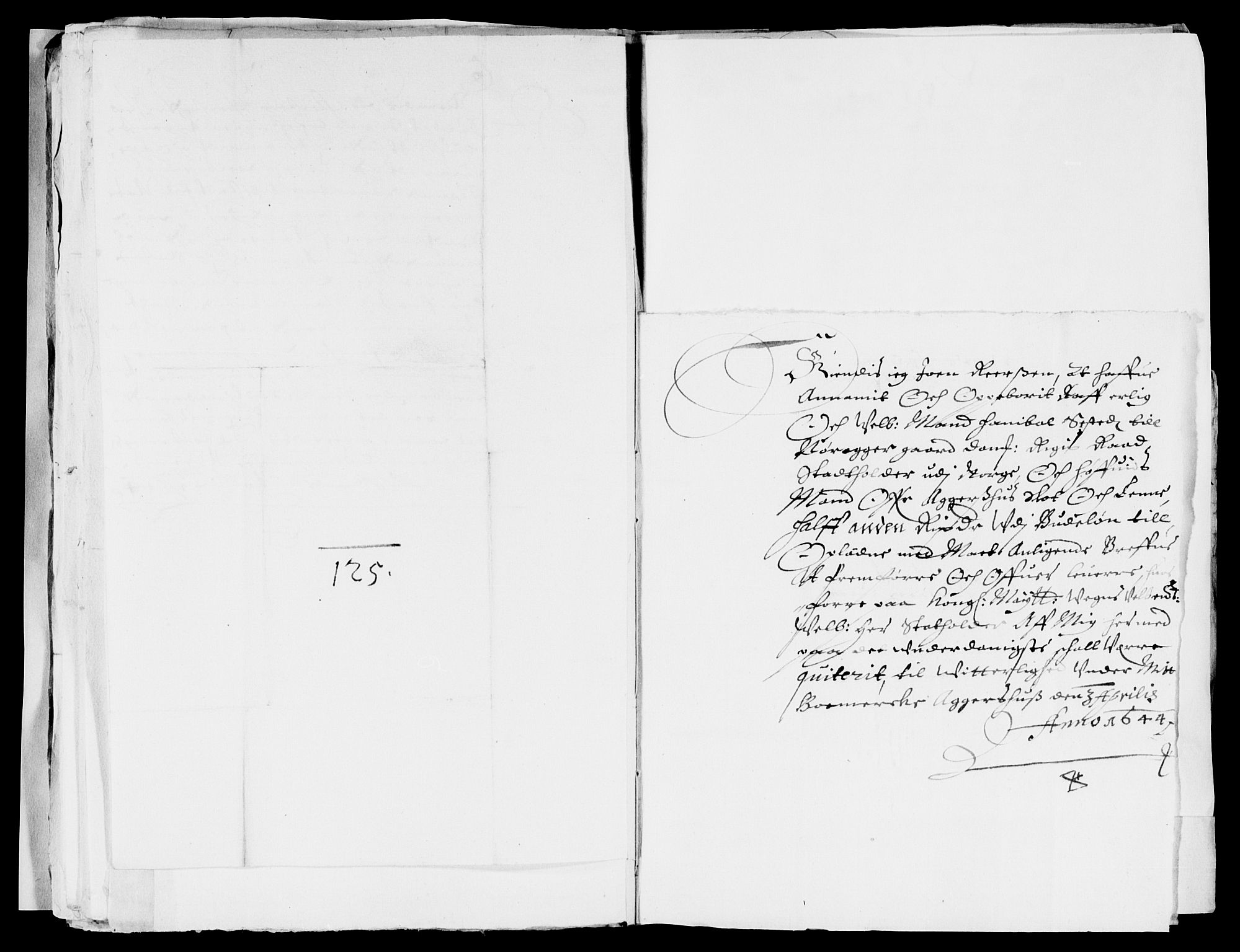Rentekammeret inntil 1814, Reviderte regnskaper, Lensregnskaper, AV/RA-EA-5023/R/Rb/Rba/L0171: Akershus len, 1643-1644
