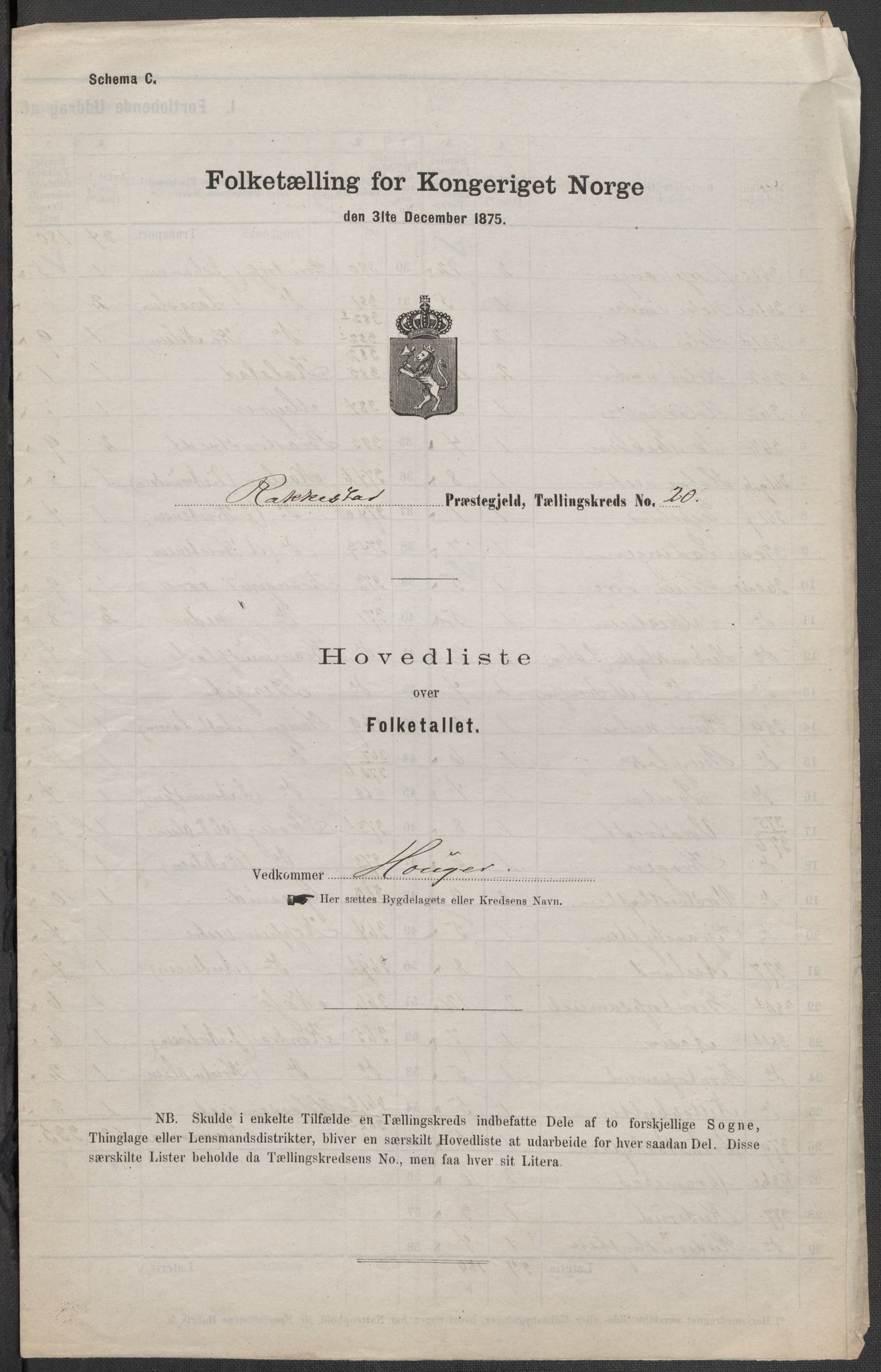 RA, Folketelling 1875 for 0128P Rakkestad prestegjeld, 1875, s. 73