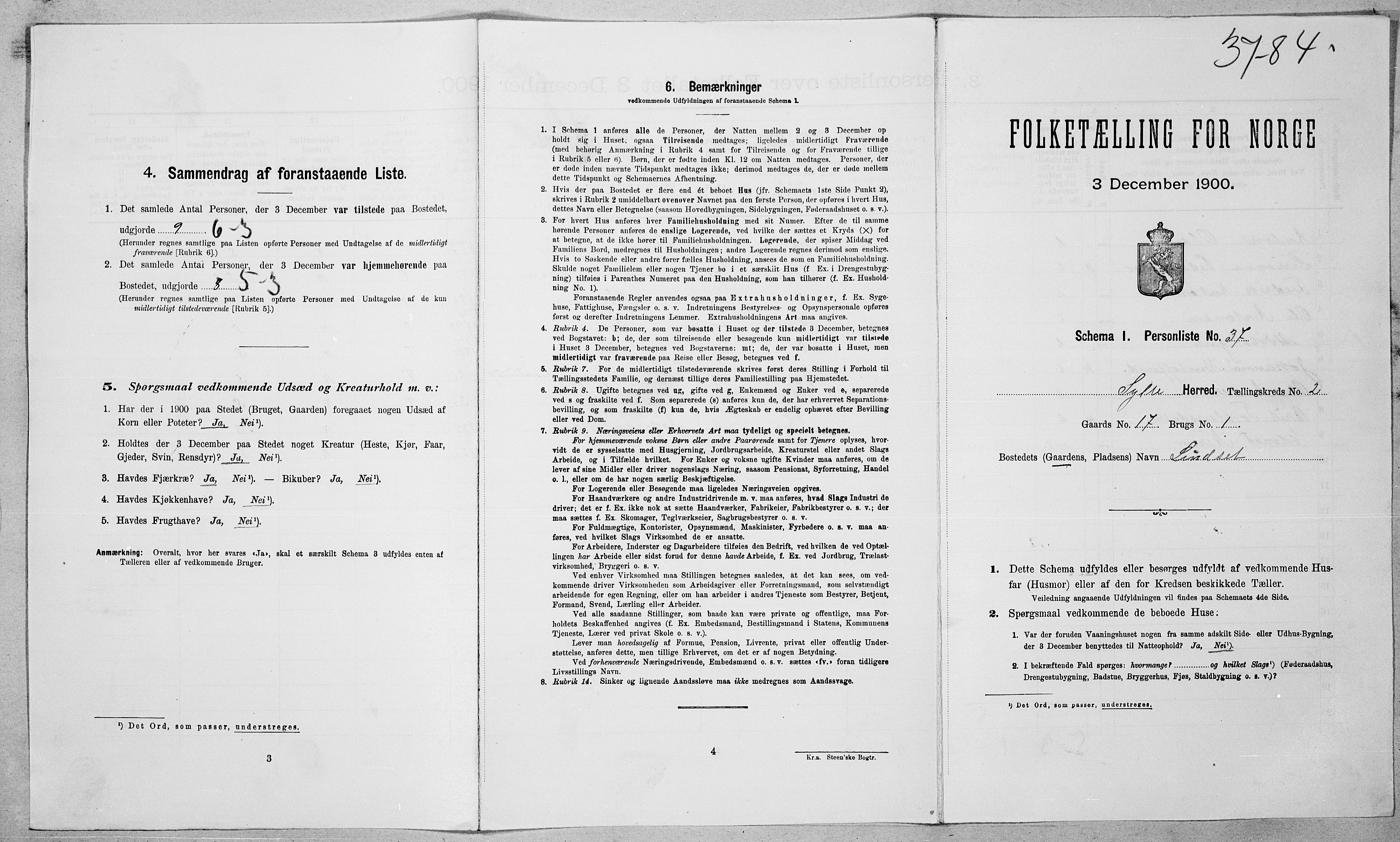SAT, Folketelling 1900 for 1536 Sylte herred, 1900, s. 216