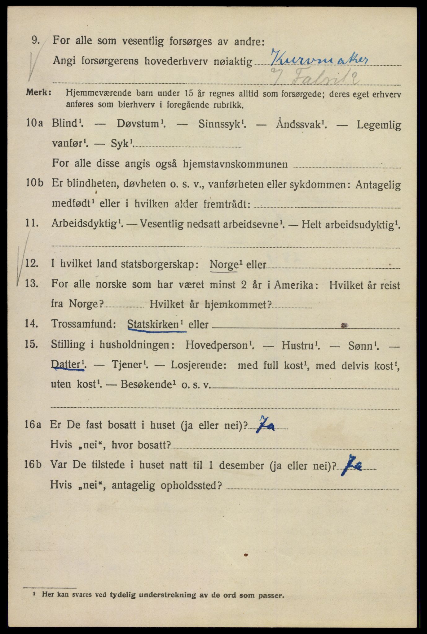 SAO, Folketelling 1920 for 0301 Kristiania kjøpstad, 1920, s. 569028