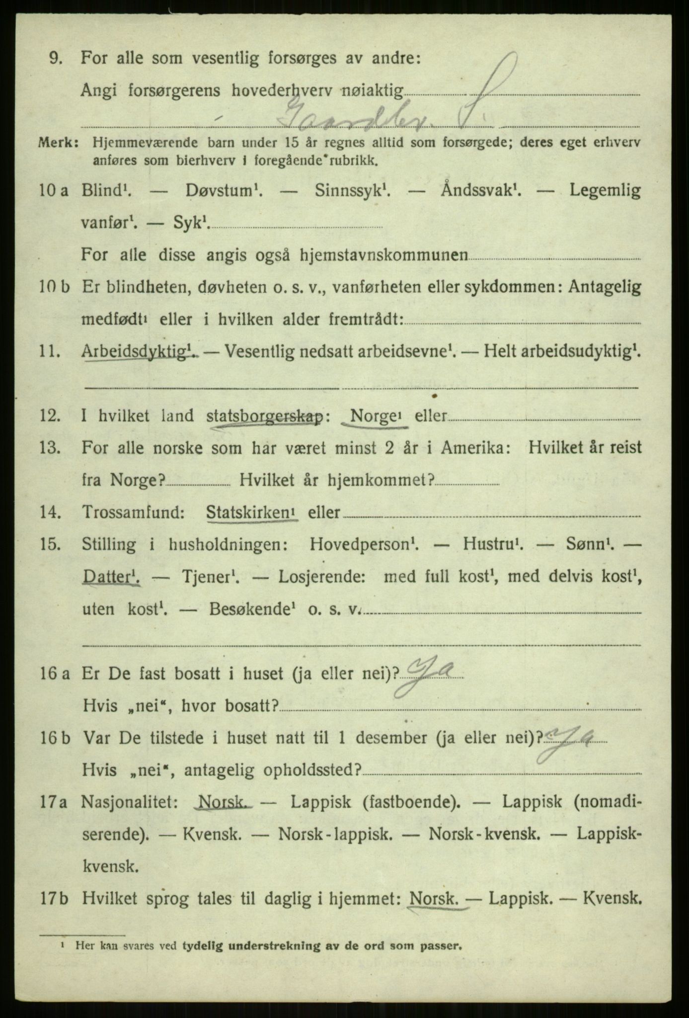 SATØ, Folketelling 1920 for 1934 Tromsøysund herred, 1920, s. 4929