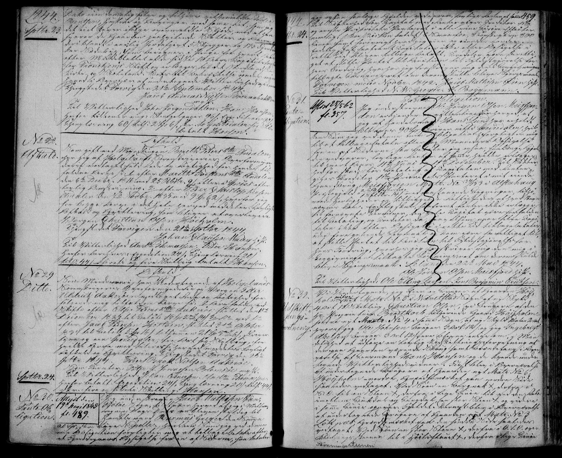 Helgeland sorenskriveri, SAT/A-0004/2/2C/L0010: Pantebok nr. 9, 1840-1845, s. 459