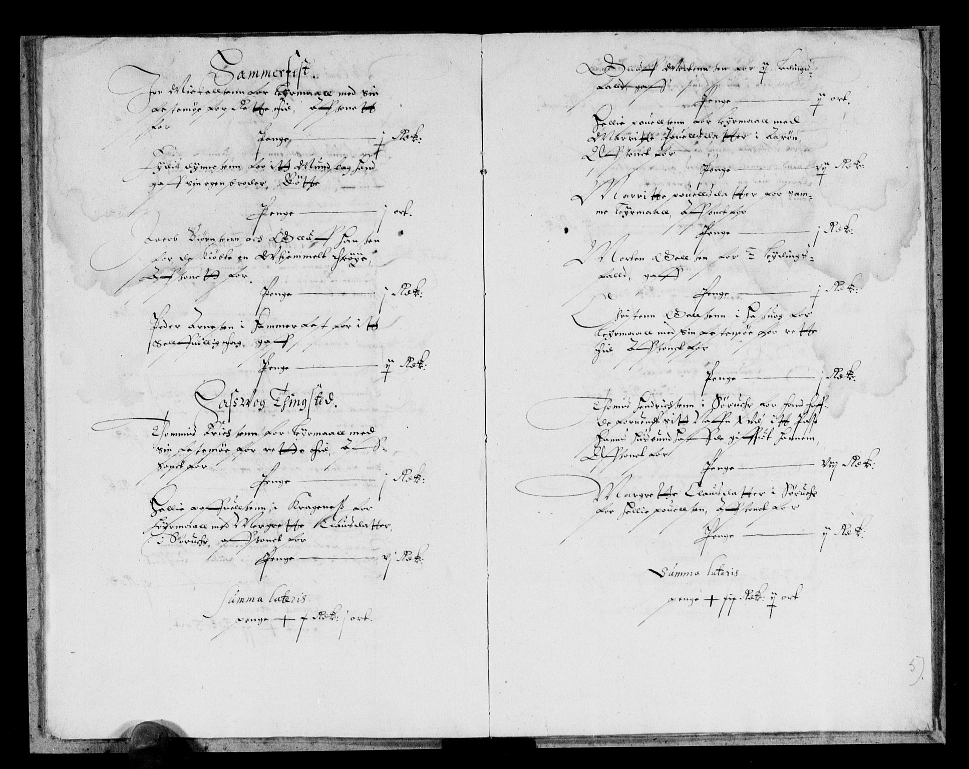 Rentekammeret inntil 1814, Reviderte regnskaper, Lensregnskaper, AV/RA-EA-5023/R/Rb/Rbæ/L0005: Vardøhus len, 1633-1645
