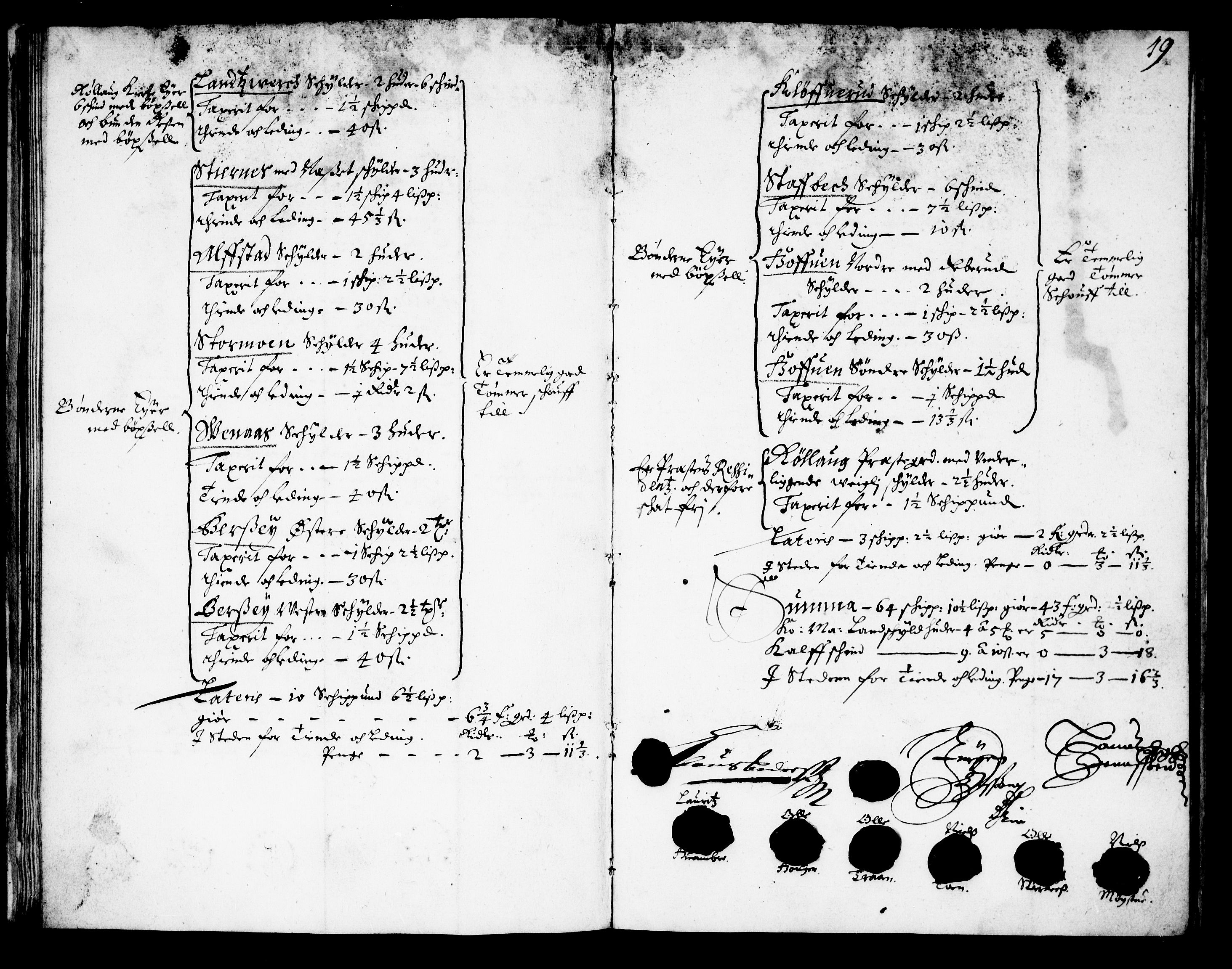 Rentekammeret inntil 1814, Realistisk ordnet avdeling, AV/RA-EA-4070/N/Nb/Nba/L0027: Numedal, 1668, s. 18b-19a