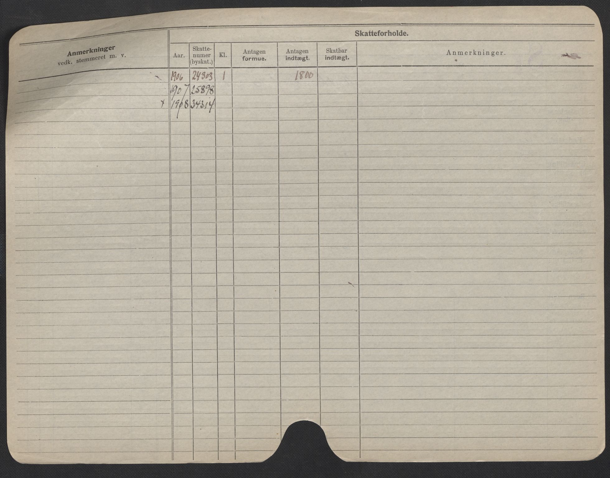 Oslo folkeregister, Registerkort, SAO/A-11715/F/Fa/Fac/L0008: Menn, 1906-1914, s. 176b