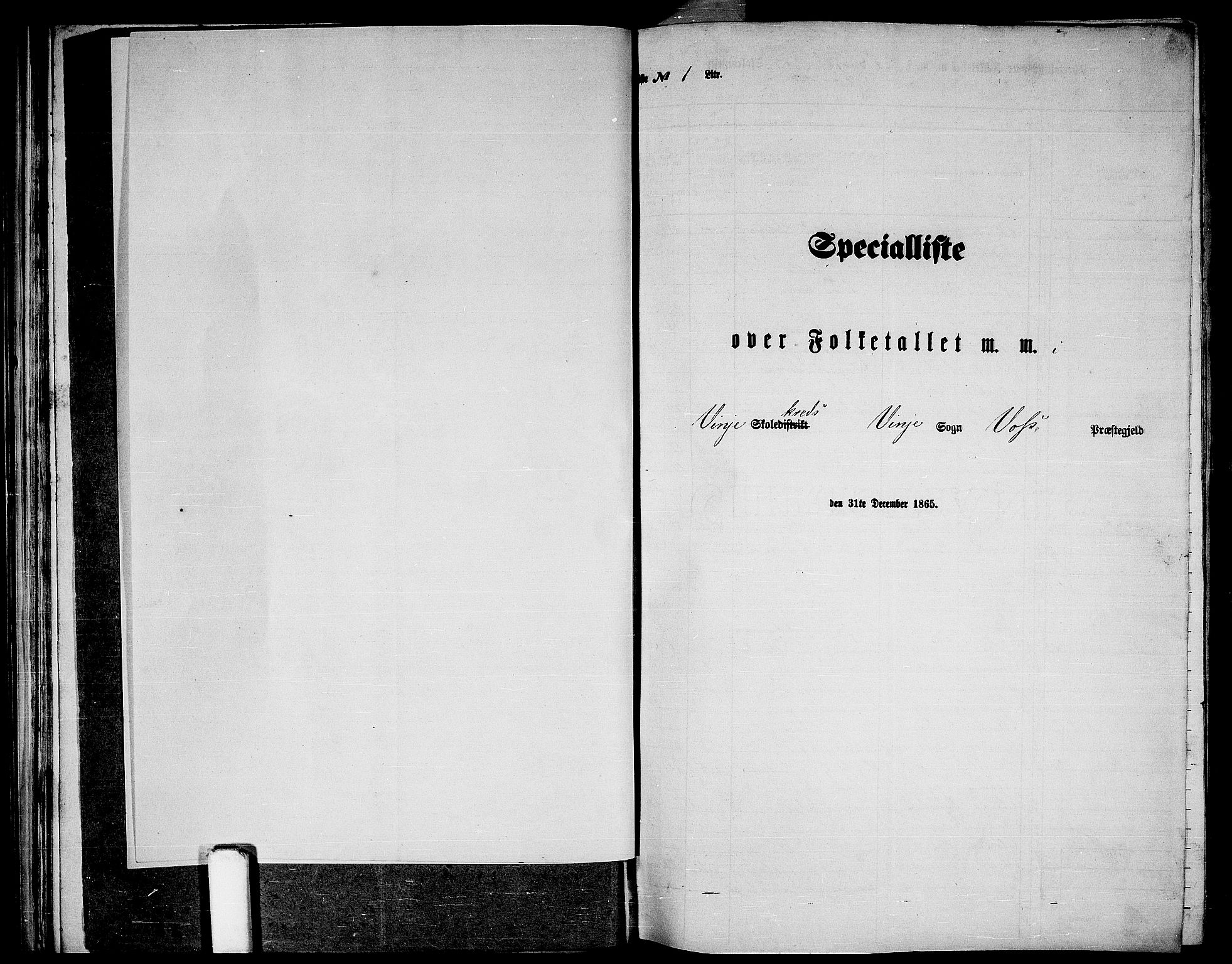 RA, Folketelling 1865 for 1235P Voss prestegjeld, 1865, s. 275