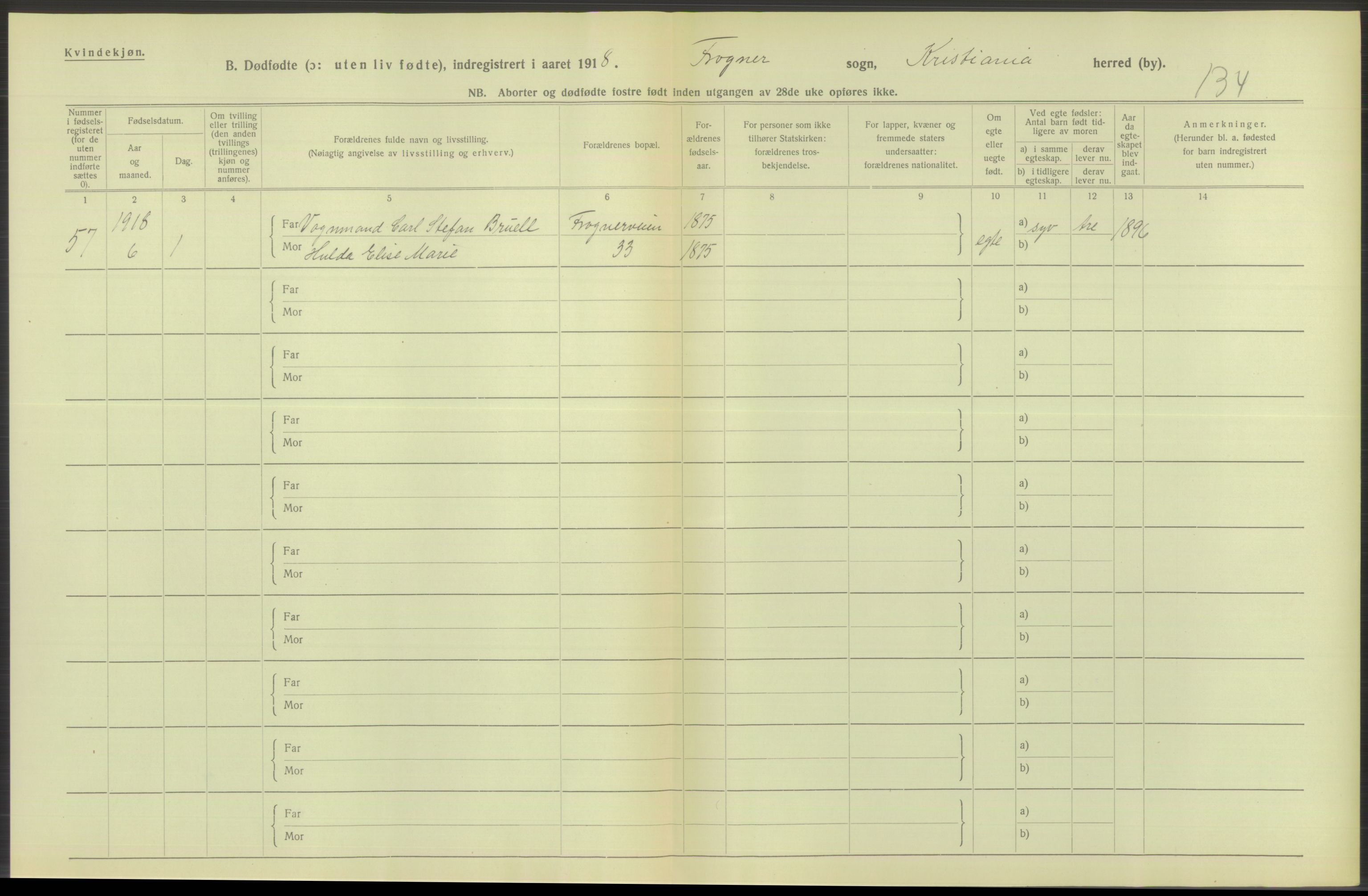 Statistisk sentralbyrå, Sosiodemografiske emner, Befolkning, RA/S-2228/D/Df/Dfb/Dfbh/L0011: Kristiania: Døde, dødfødte, 1918, s. 682