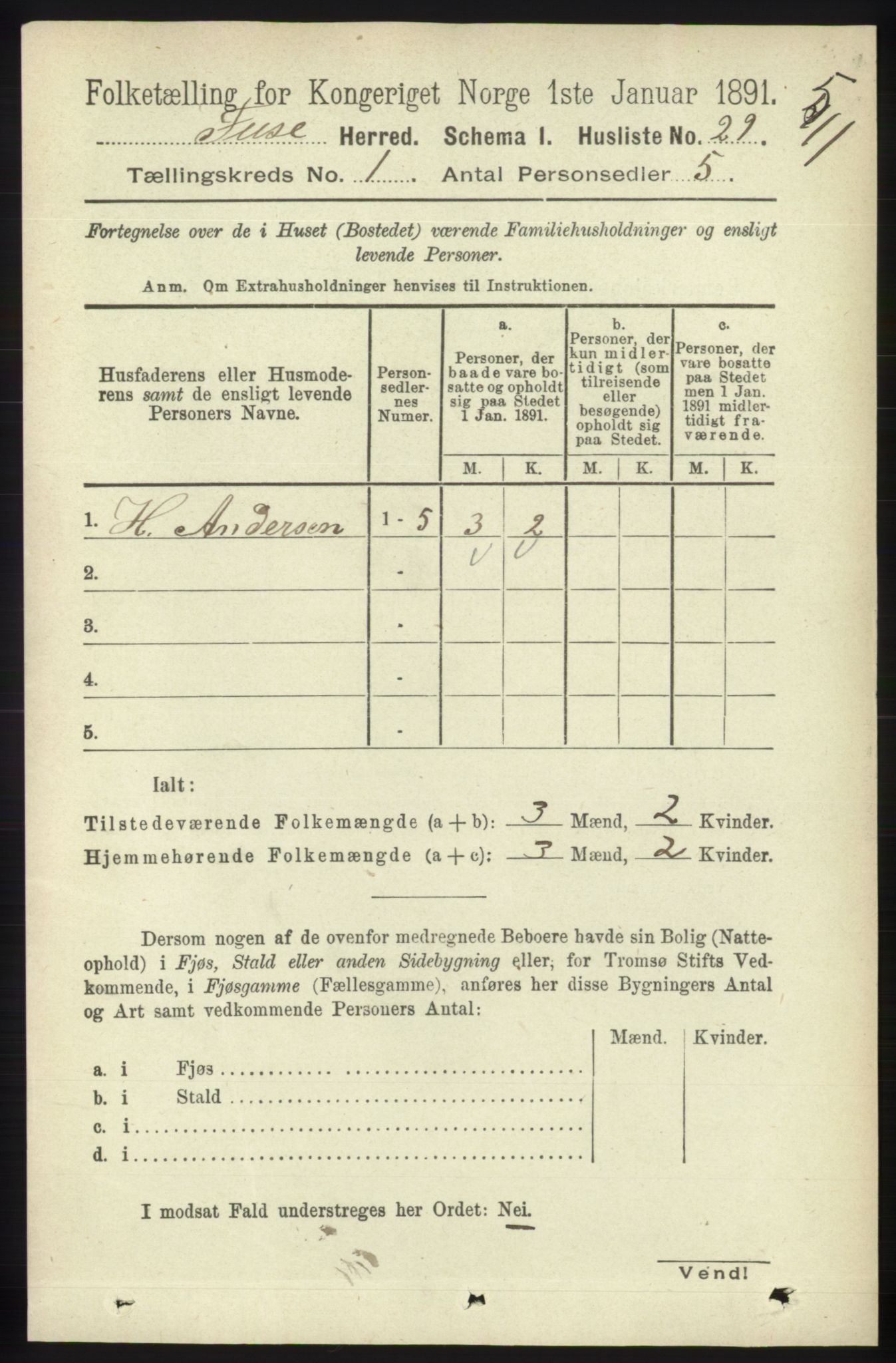 RA, Folketelling 1891 for 1241 Fusa herred, 1891, s. 70