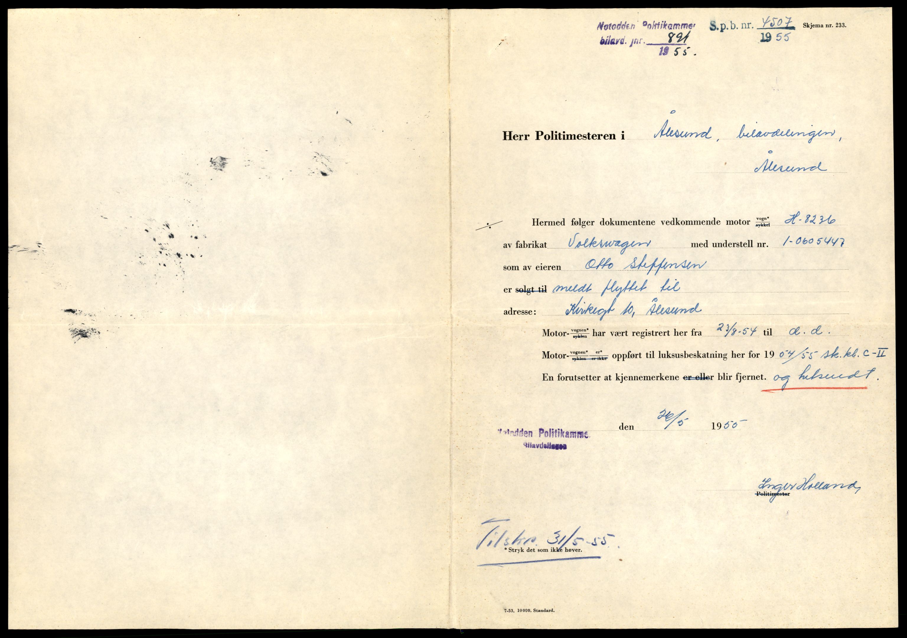 Møre og Romsdal vegkontor - Ålesund trafikkstasjon, AV/SAT-A-4099/F/Fe/L0021: Registreringskort for kjøretøy T 10471 - T 10583, 1927-1998, s. 2239