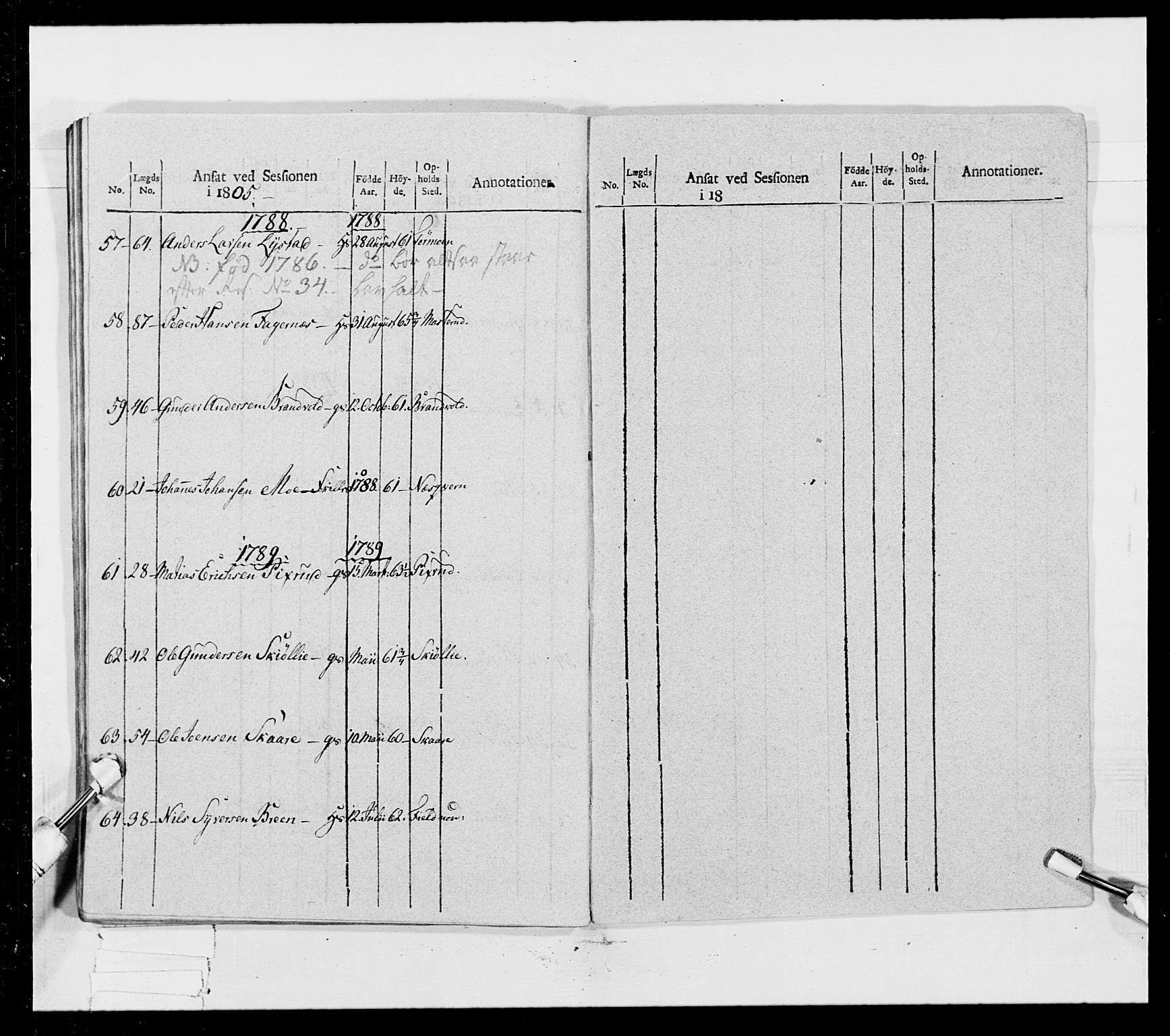 Generalitets- og kommissariatskollegiet, Det kongelige norske kommissariatskollegium, RA/EA-5420/E/Eh/L0023: Norske jegerkorps, 1805, s. 377