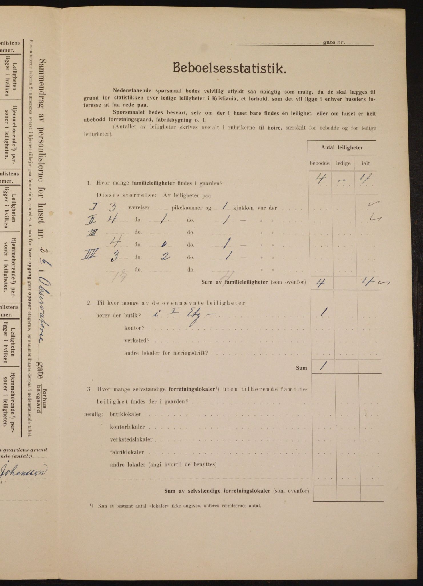 OBA, Kommunal folketelling 1.2.1910 for Kristiania, 1910, s. 71597