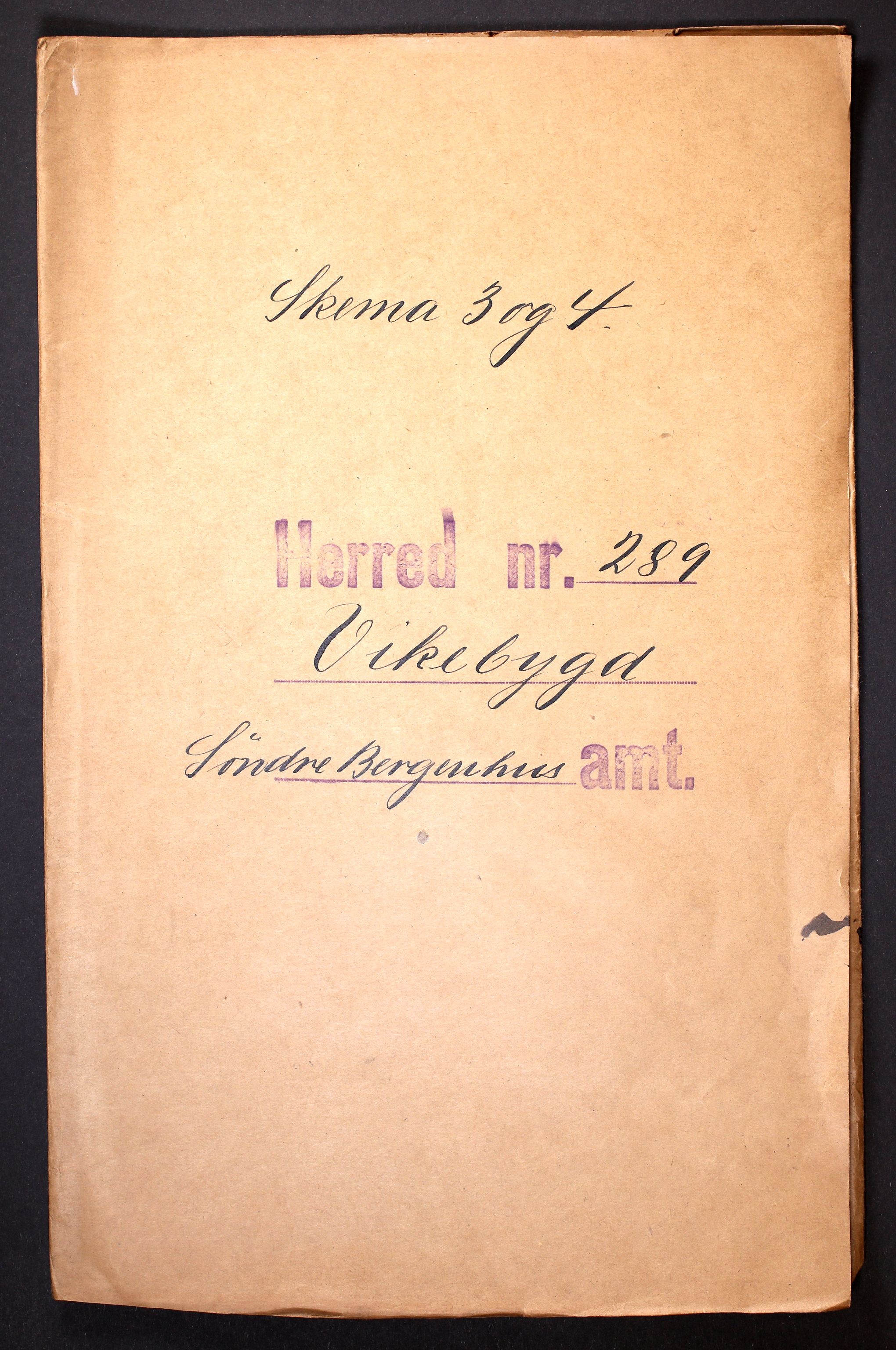 RA, Folketelling 1910 for 1215 Vikebygd herred, 1910, s. 1