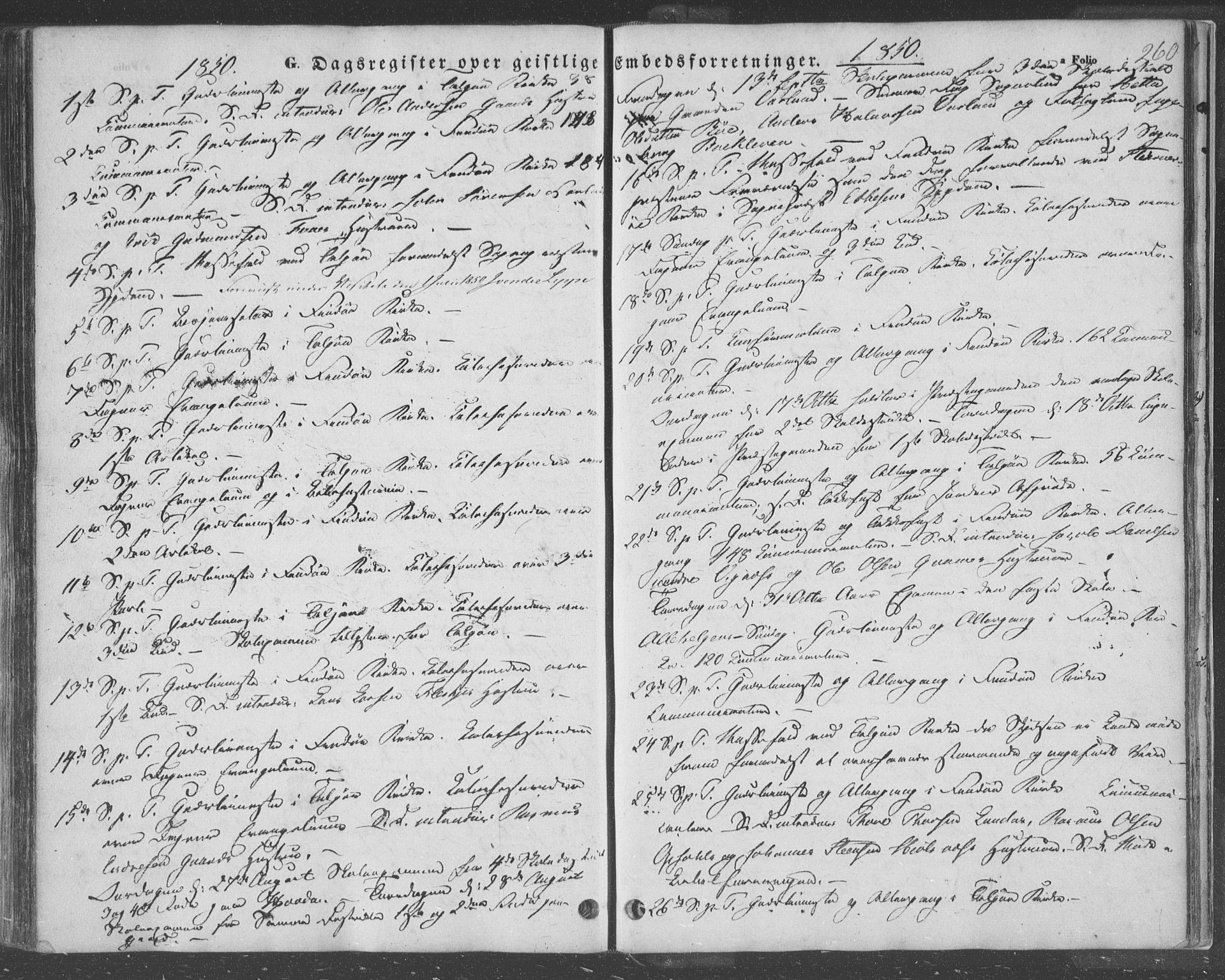 Finnøy sokneprestkontor, AV/SAST-A-101825/H/Ha/Haa/L0007: Ministerialbok nr. A 7, 1847-1862, s. 260