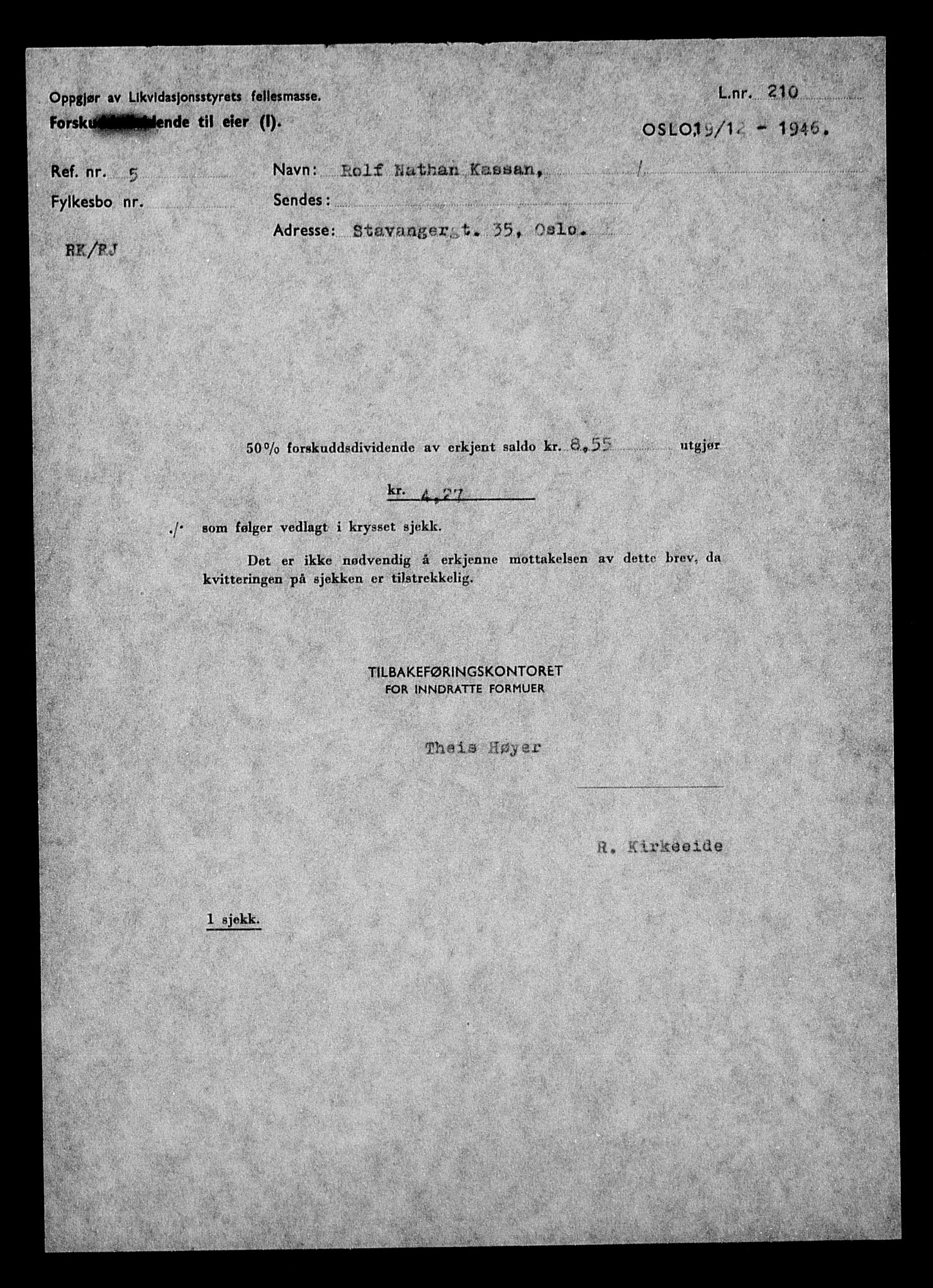 Justisdepartementet, Tilbakeføringskontoret for inndratte formuer, RA/S-1564/H/Hc/Hcc/L0950: --, 1945-1947, s. 47