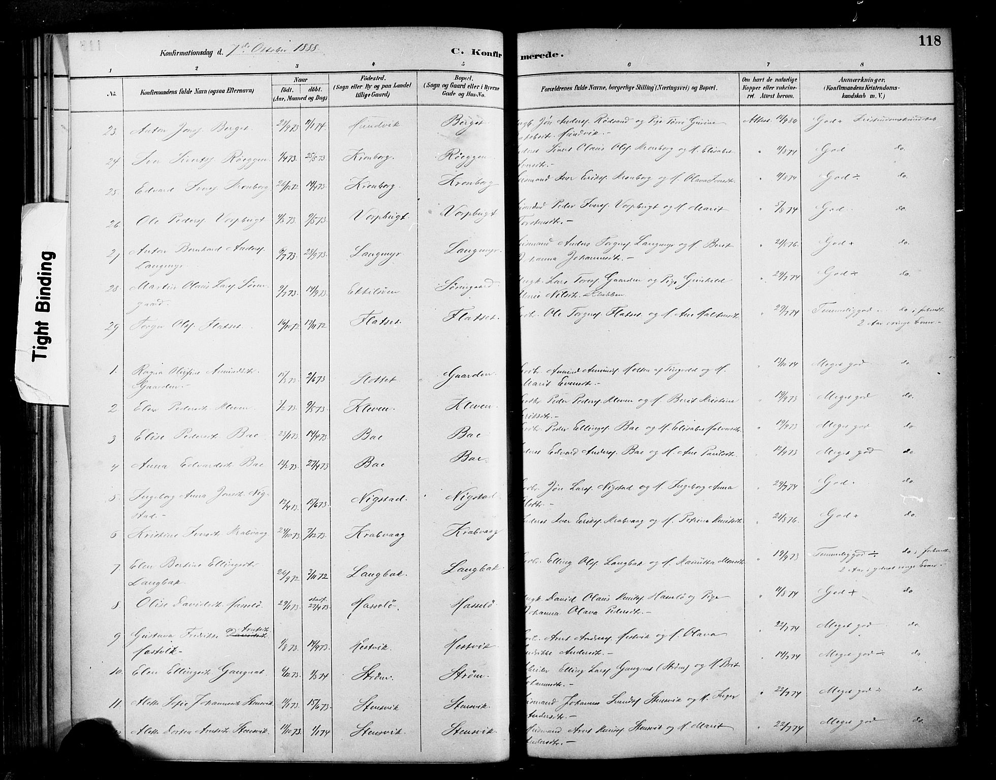 Ministerialprotokoller, klokkerbøker og fødselsregistre - Møre og Romsdal, AV/SAT-A-1454/569/L0819: Ministerialbok nr. 569A05, 1885-1899, s. 118