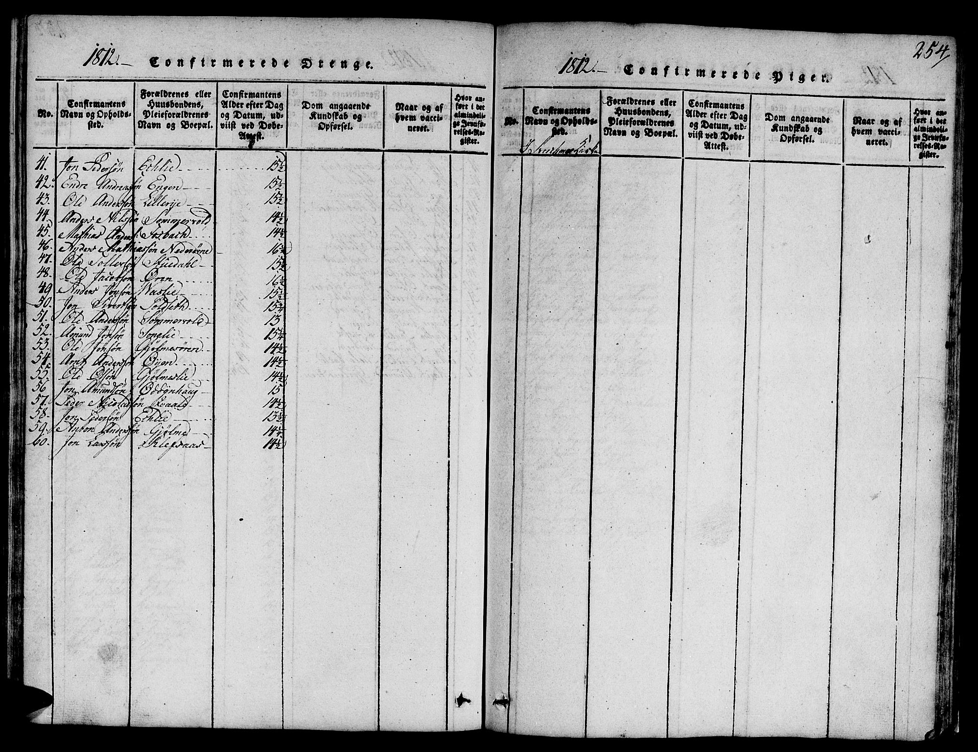 Ministerialprotokoller, klokkerbøker og fødselsregistre - Sør-Trøndelag, AV/SAT-A-1456/668/L0803: Ministerialbok nr. 668A03, 1800-1826, s. 254
