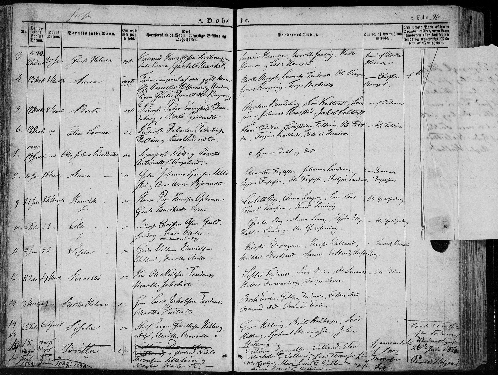 Jelsa sokneprestkontor, AV/SAST-A-101842/01/IV: Ministerialbok nr. A 6.1, 1828-1853, s. 90
