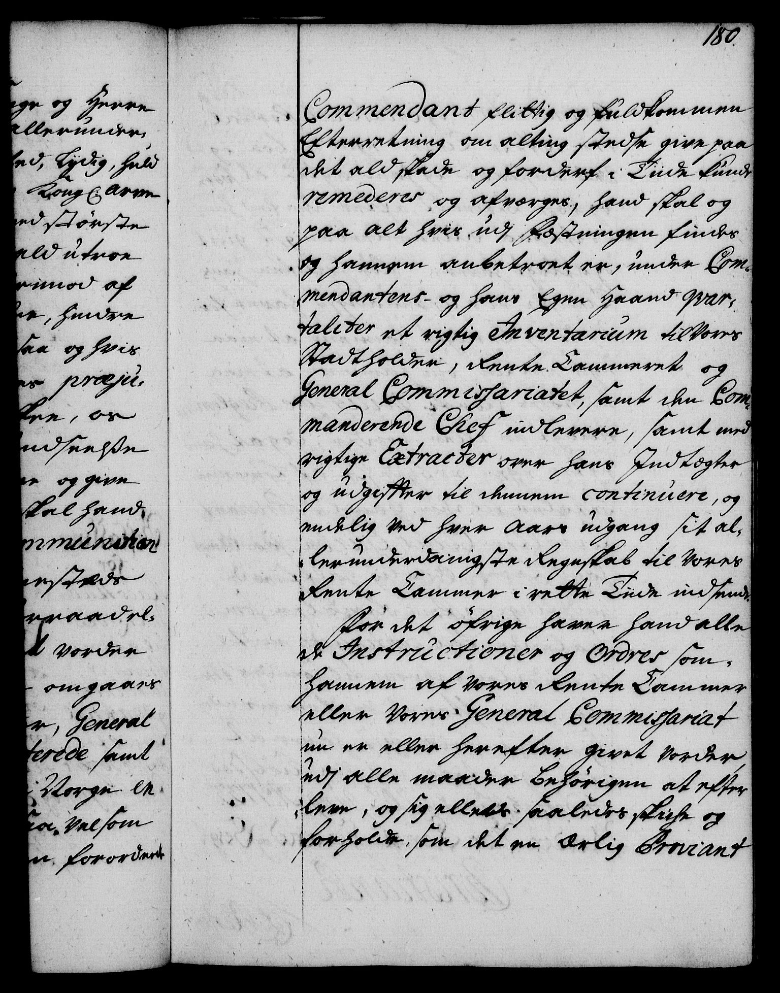 Rentekammeret, Kammerkanselliet, RA/EA-3111/G/Gg/Gge/L0002: Norsk bestallingsprotokoll med register (merket RK 53.26), 1730-1744, s. 180