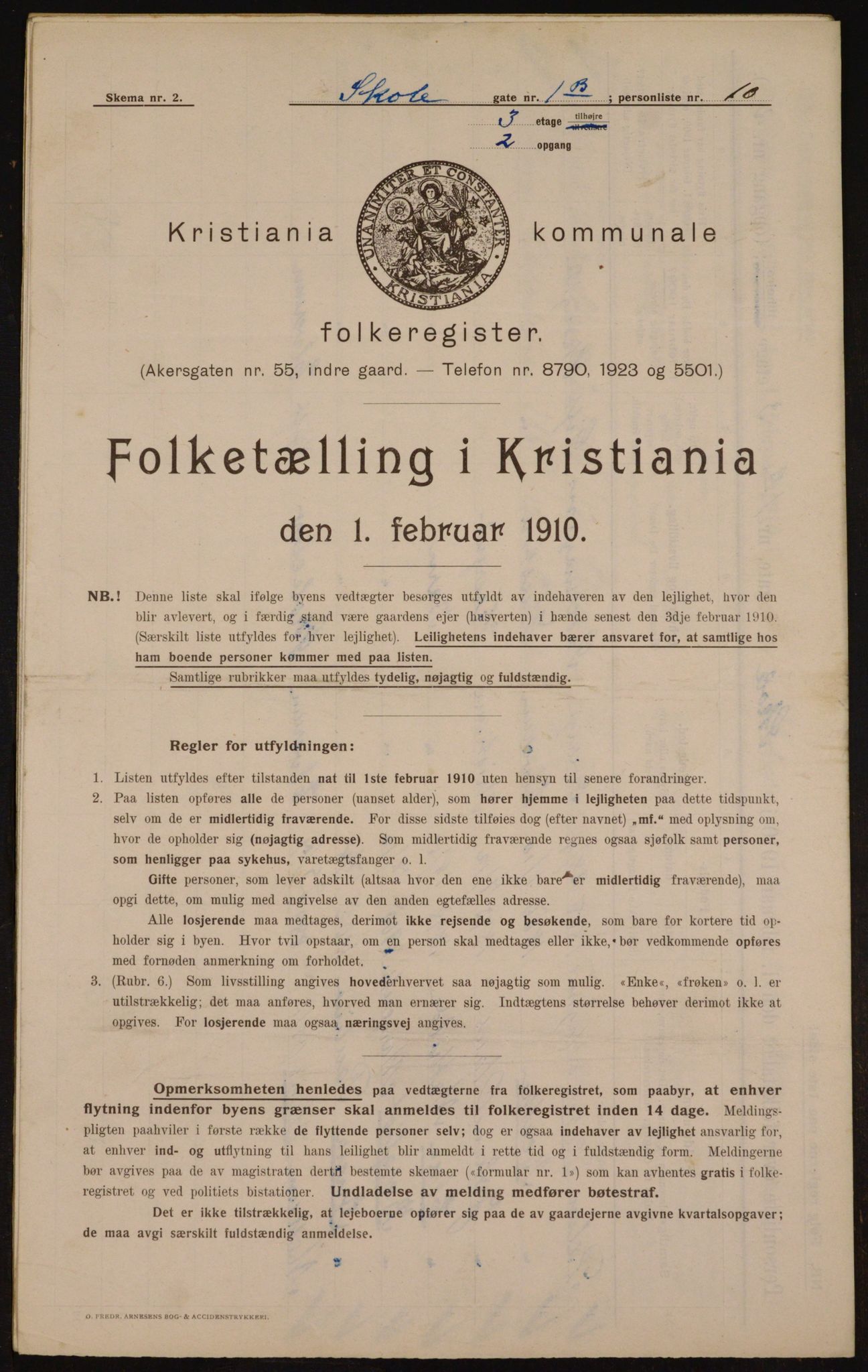 OBA, Kommunal folketelling 1.2.1910 for Kristiania, 1910, s. 91775