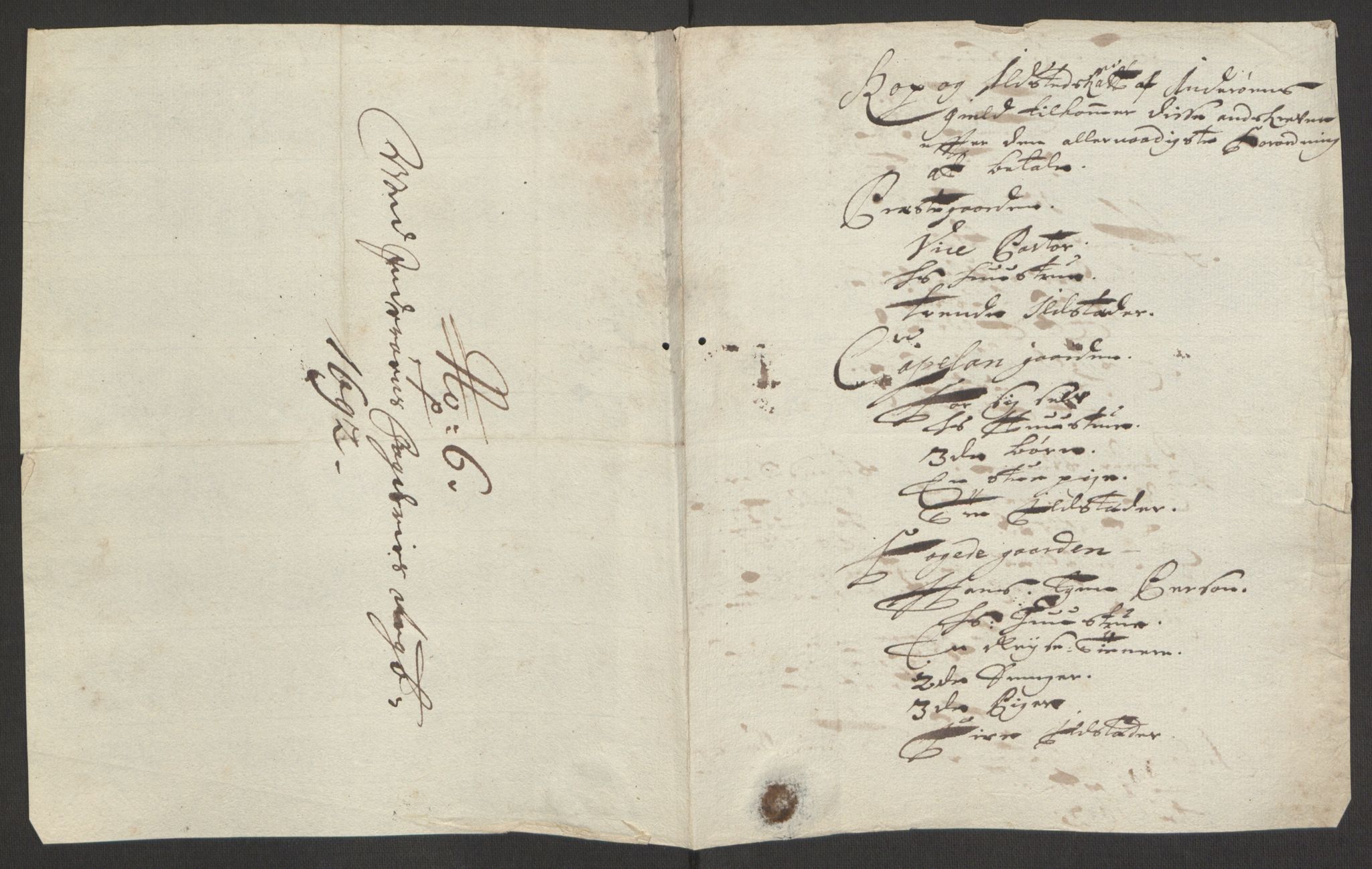 Rentekammeret inntil 1814, Reviderte regnskaper, Fogderegnskap, RA/EA-4092/R63/L4308: Fogderegnskap Inderøy, 1692-1694, s. 150