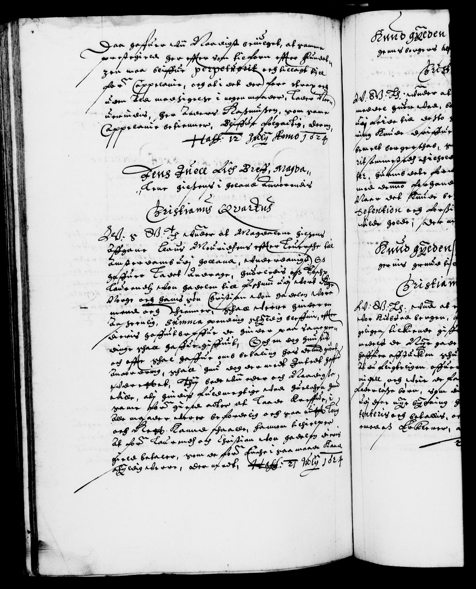 Danske Kanselli 1572-1799, AV/RA-EA-3023/F/Fc/Fca/Fcab/L0004: Norske tegnelser (mikrofilm), 1617-1627, s. 452b