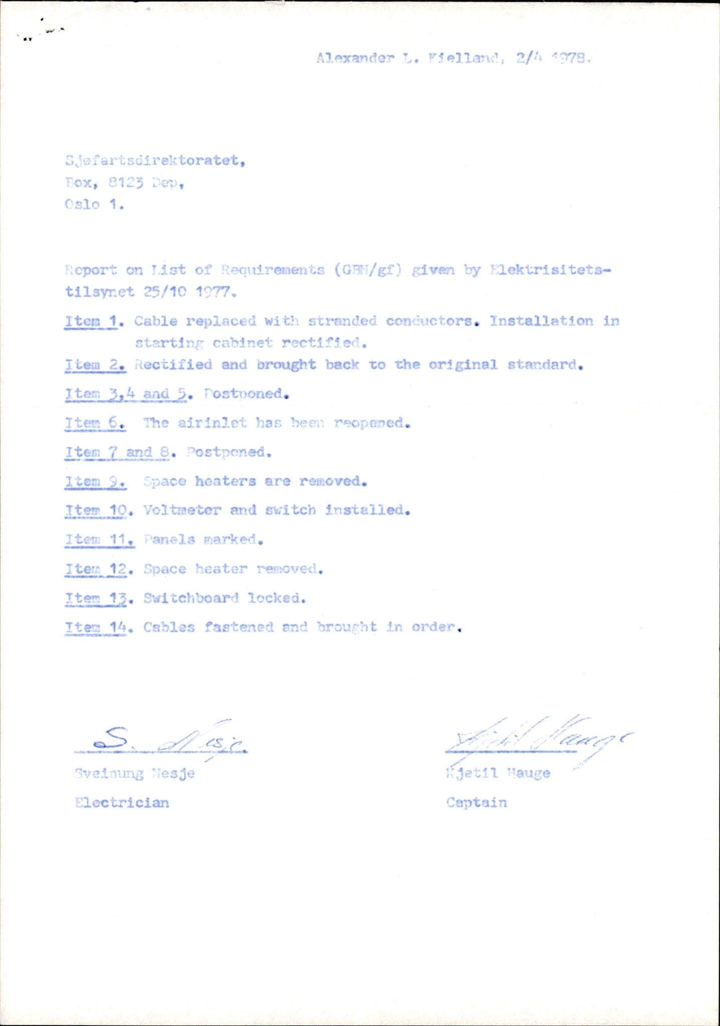 Pa 1503 - Stavanger Drilling AS, SAST/A-101906/2/E/Eb/Eba/L0008: Sak og korrespondanse, 1975-1980