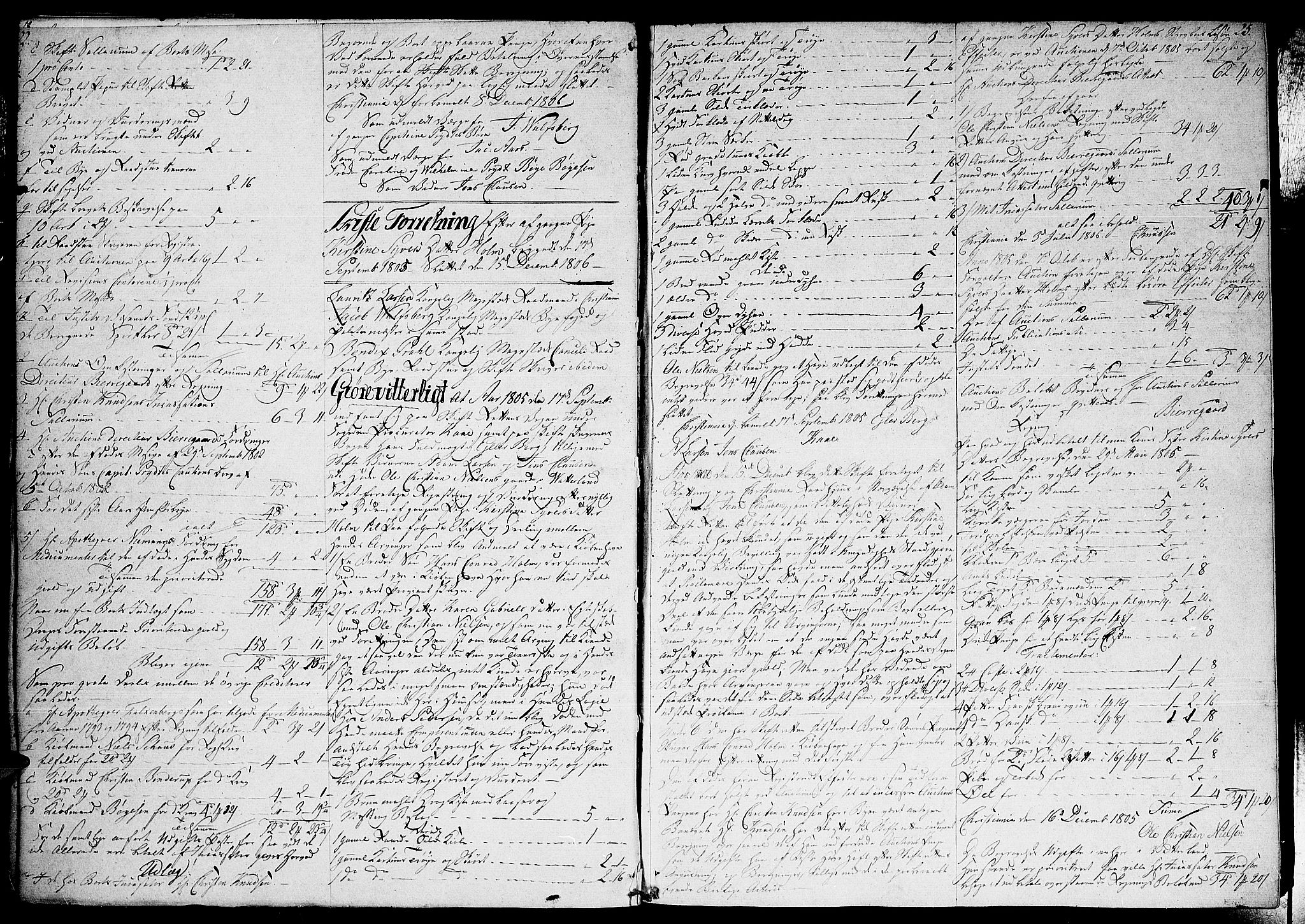 Oslo skifterett, AV/SAO-A-10383/H/Ha/L0014: Skifteprotokoll, 1806-1810, s. 22-23