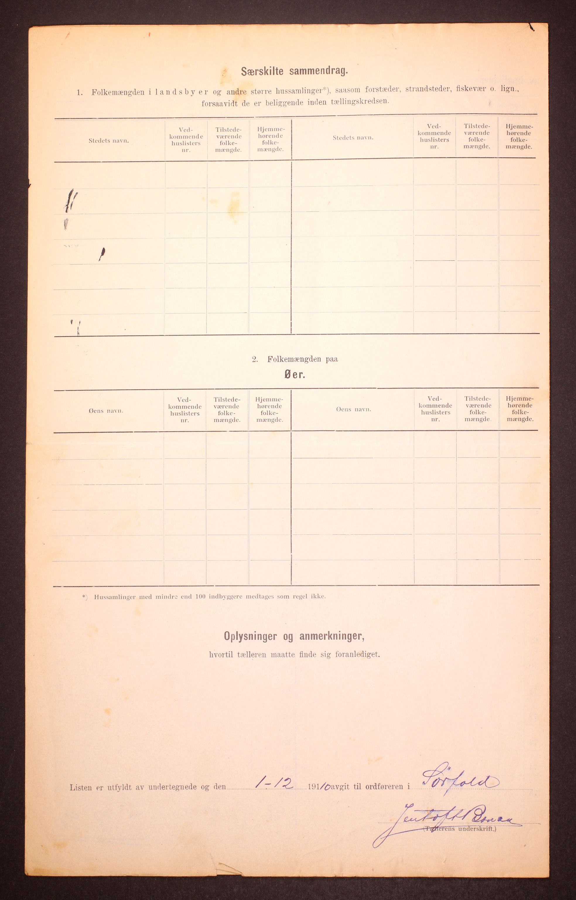 RA, Folketelling 1910 for 1845 Sørfold herred, 1910, s. 8