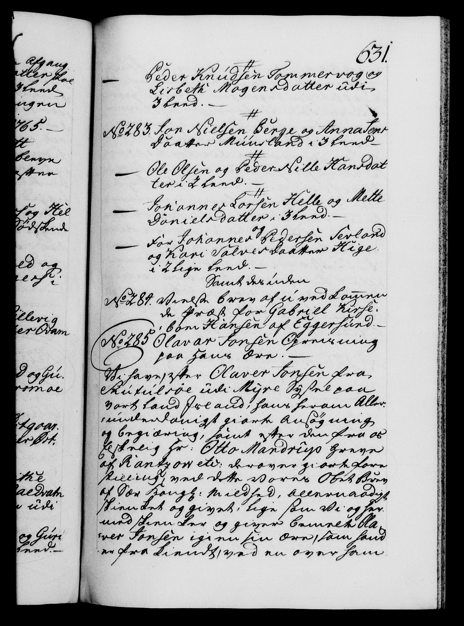 Danske Kanselli 1572-1799, RA/EA-3023/F/Fc/Fca/Fcaa/L0042: Norske registre, 1763-1766, s. 631a