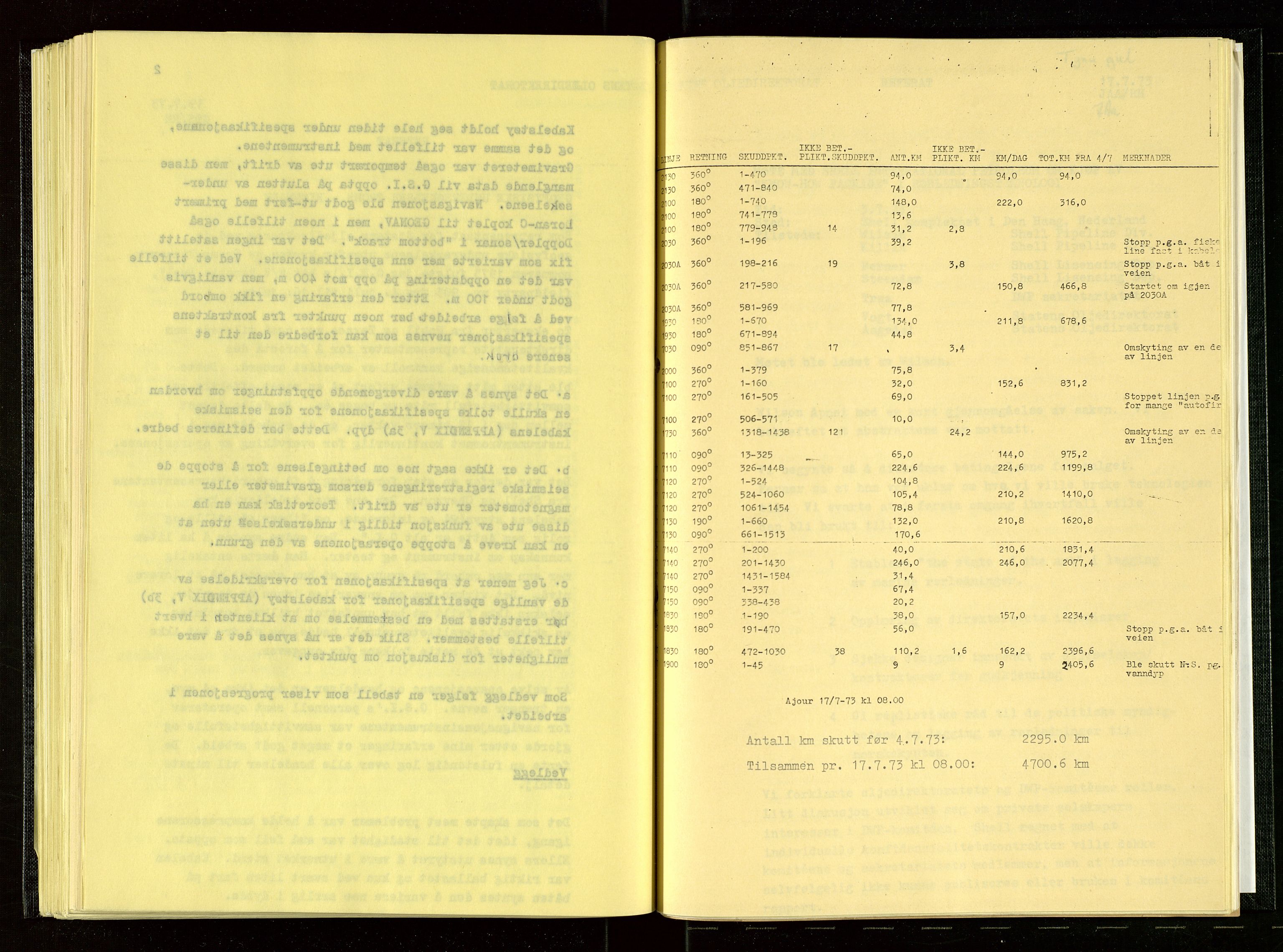 Oljedirektoratet, AV/SAST-A-101366/Aa/L0001: Referatprotokoller, 1973