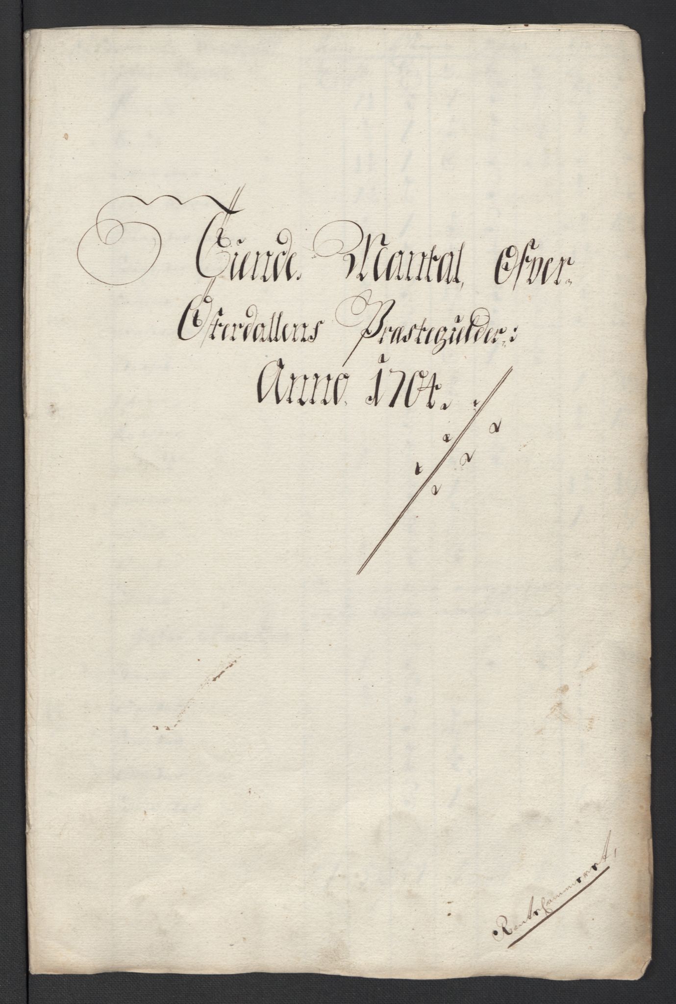 Rentekammeret inntil 1814, Reviderte regnskaper, Fogderegnskap, RA/EA-4092/R13/L0842: Fogderegnskap Solør, Odal og Østerdal, 1704, s. 104
