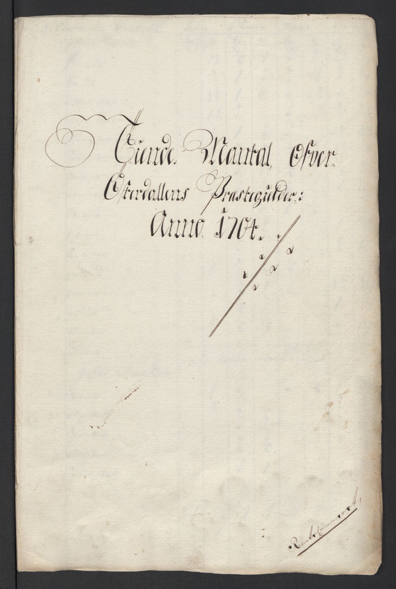 Rentekammeret inntil 1814, Reviderte regnskaper, Fogderegnskap, AV/RA-EA-4092/R13/L0842: Fogderegnskap Solør, Odal og Østerdal, 1704, s. 104