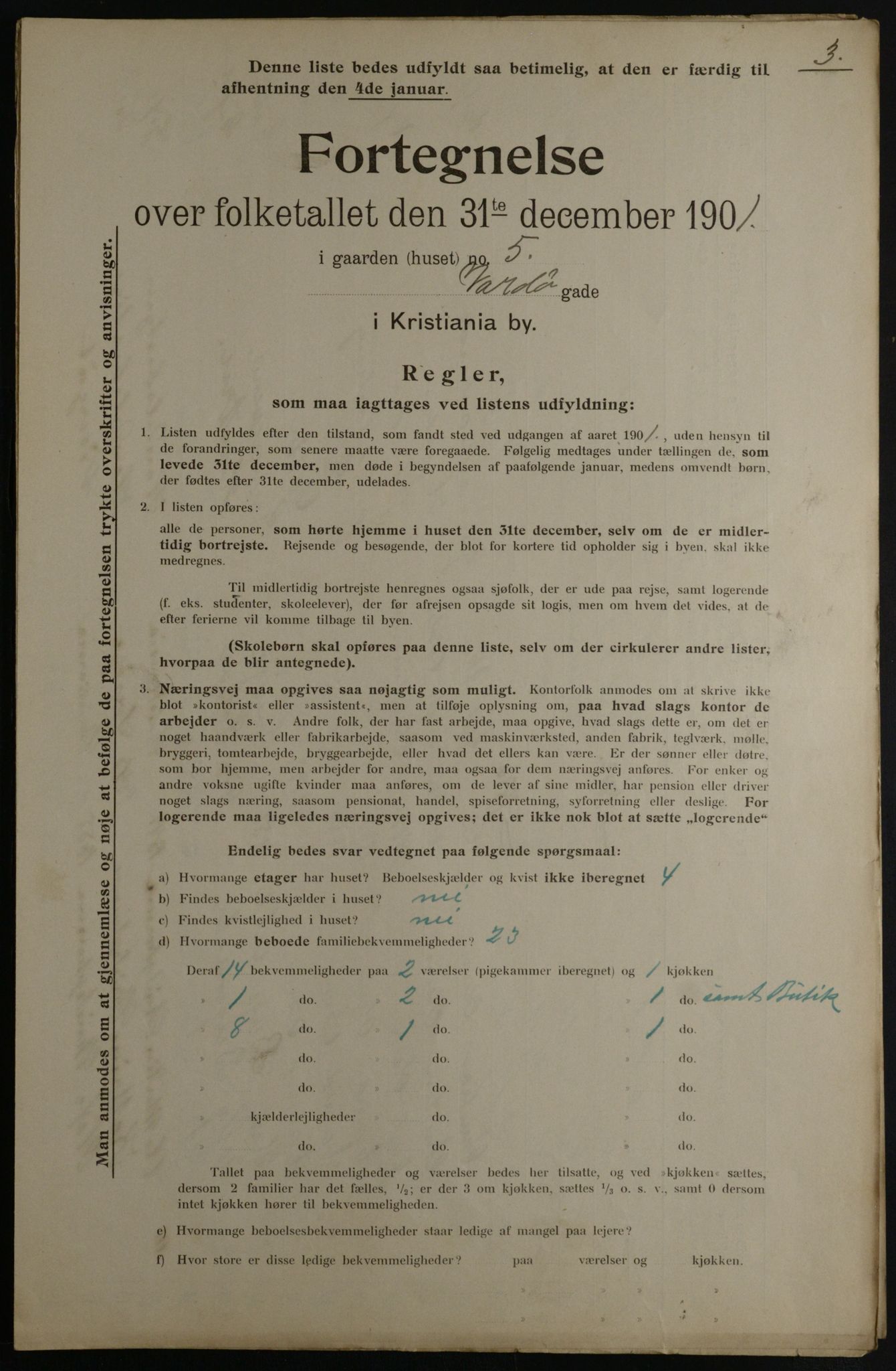 OBA, Kommunal folketelling 31.12.1901 for Kristiania kjøpstad, 1901, s. 18695