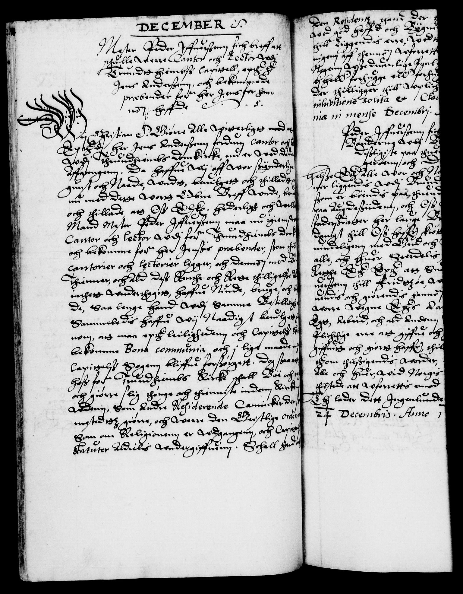 Danske Kanselli 1572-1799, RA/EA-3023/F/Fc/Fca/Fcaa/L0003: Norske registre (mikrofilm), 1596-1616, s. 124b