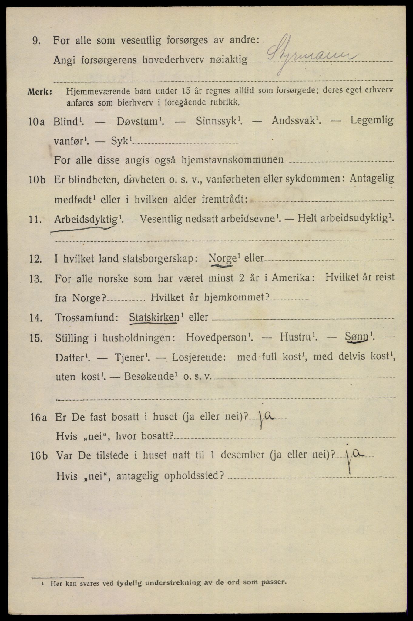 SAKO, Folketelling 1920 for 0805 Porsgrunn kjøpstad, 1920, s. 9422