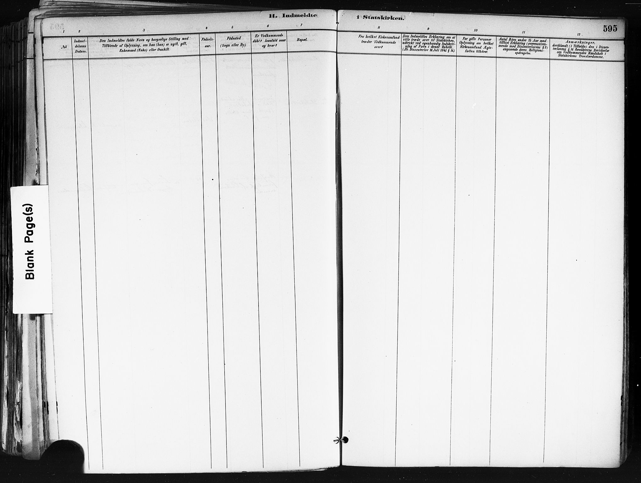 Nes prestekontor Kirkebøker, AV/SAO-A-10410/F/Fa/L0010: Ministerialbok nr. I 10, 1883-1898, s. 595