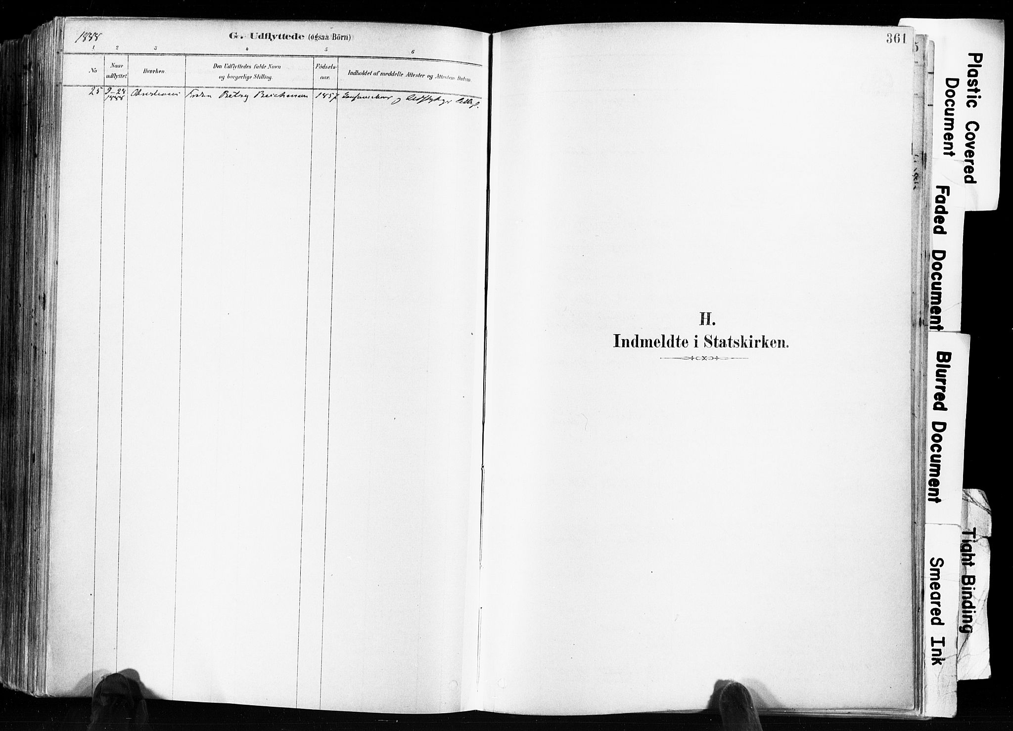 Skien kirkebøker, AV/SAKO-A-302/F/Fa/L0009: Ministerialbok nr. 9, 1878-1890, s. 361