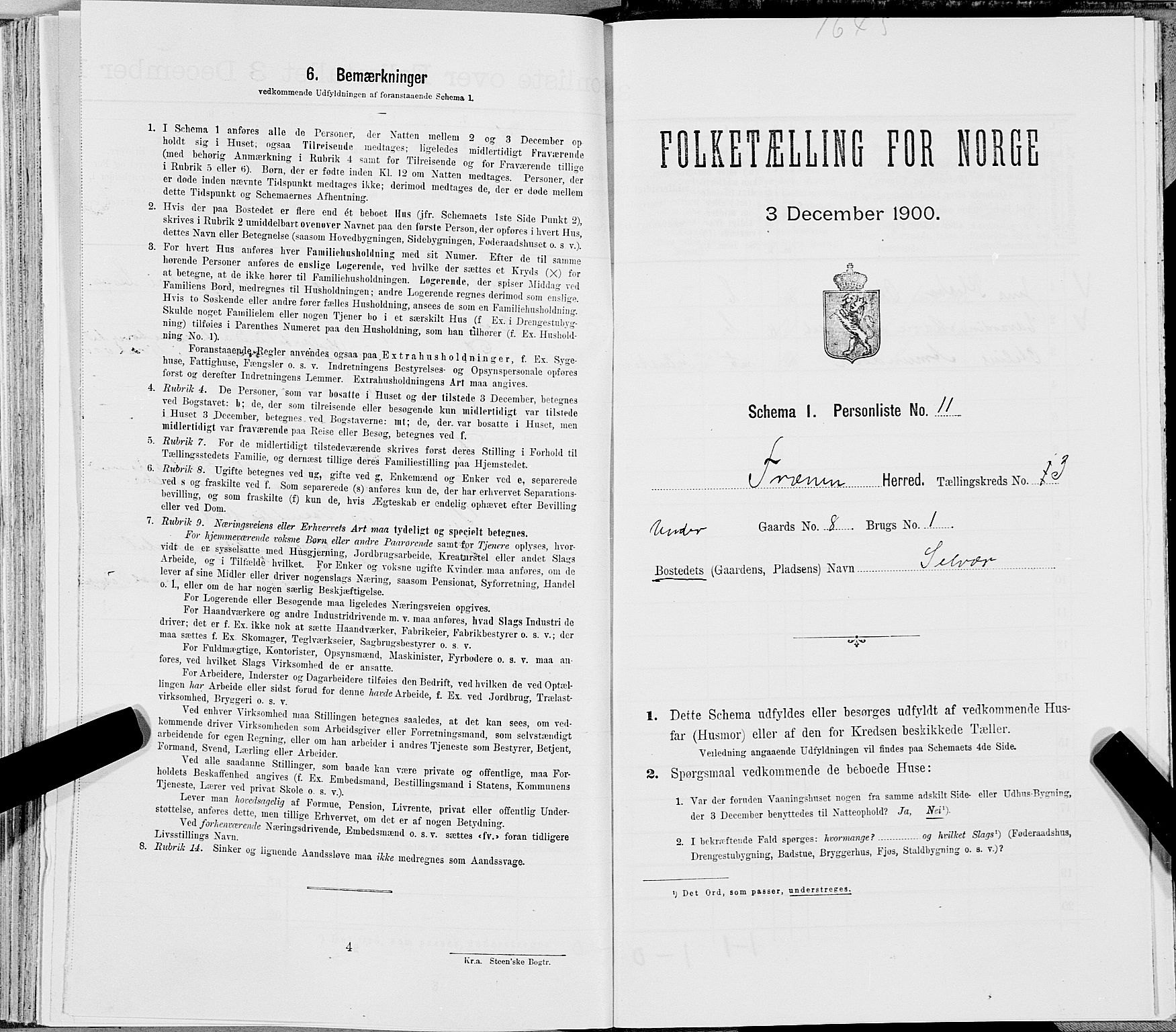 SAT, Folketelling 1900 for 1835 Træna herred, 1900, s. 250