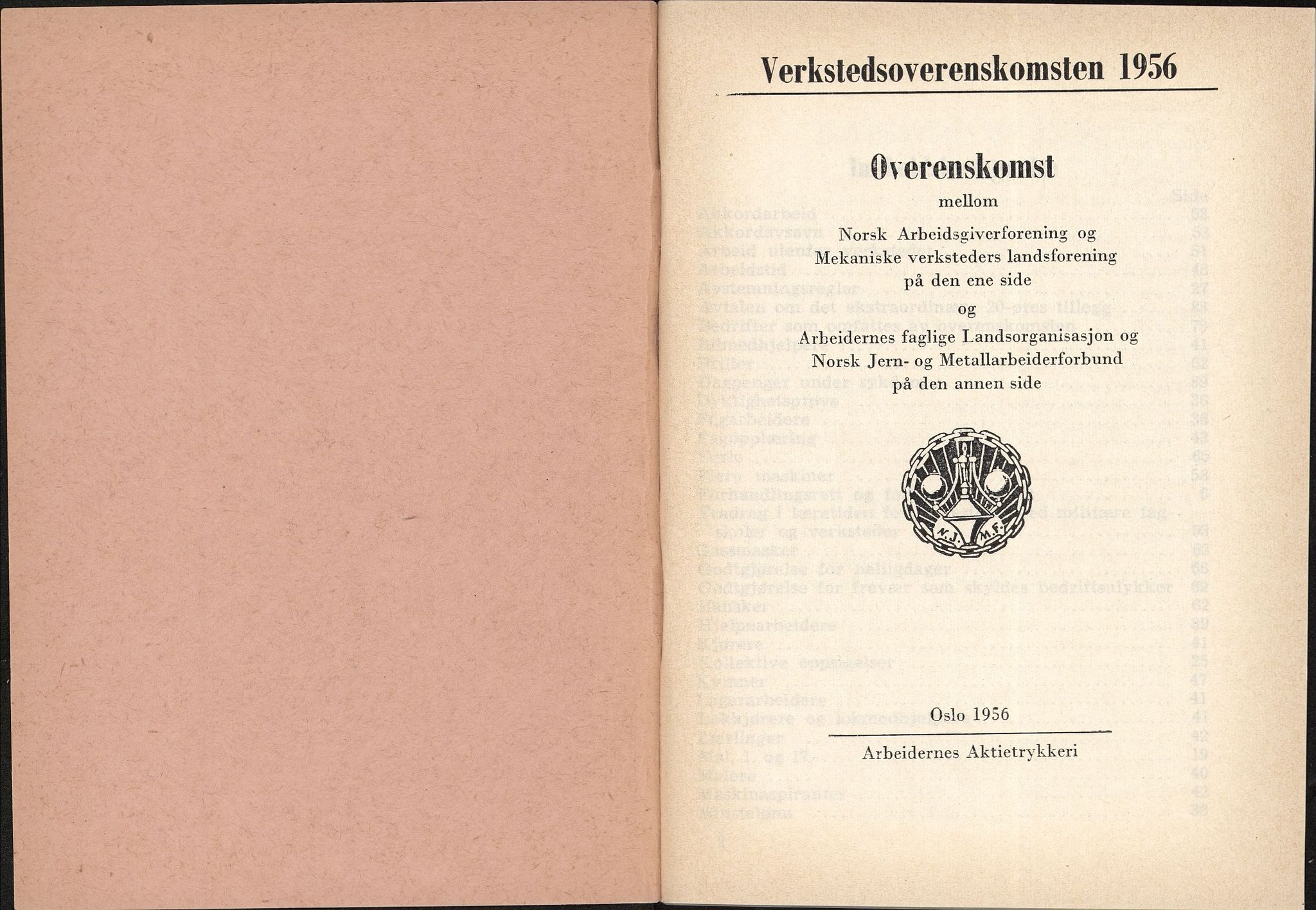Norsk jern- og metallarbeiderforbund, AAB/ARK-1659/O/L0001/0027: Verkstedsoverenskomsten / Verkstedsoverenskomsten, 1956
