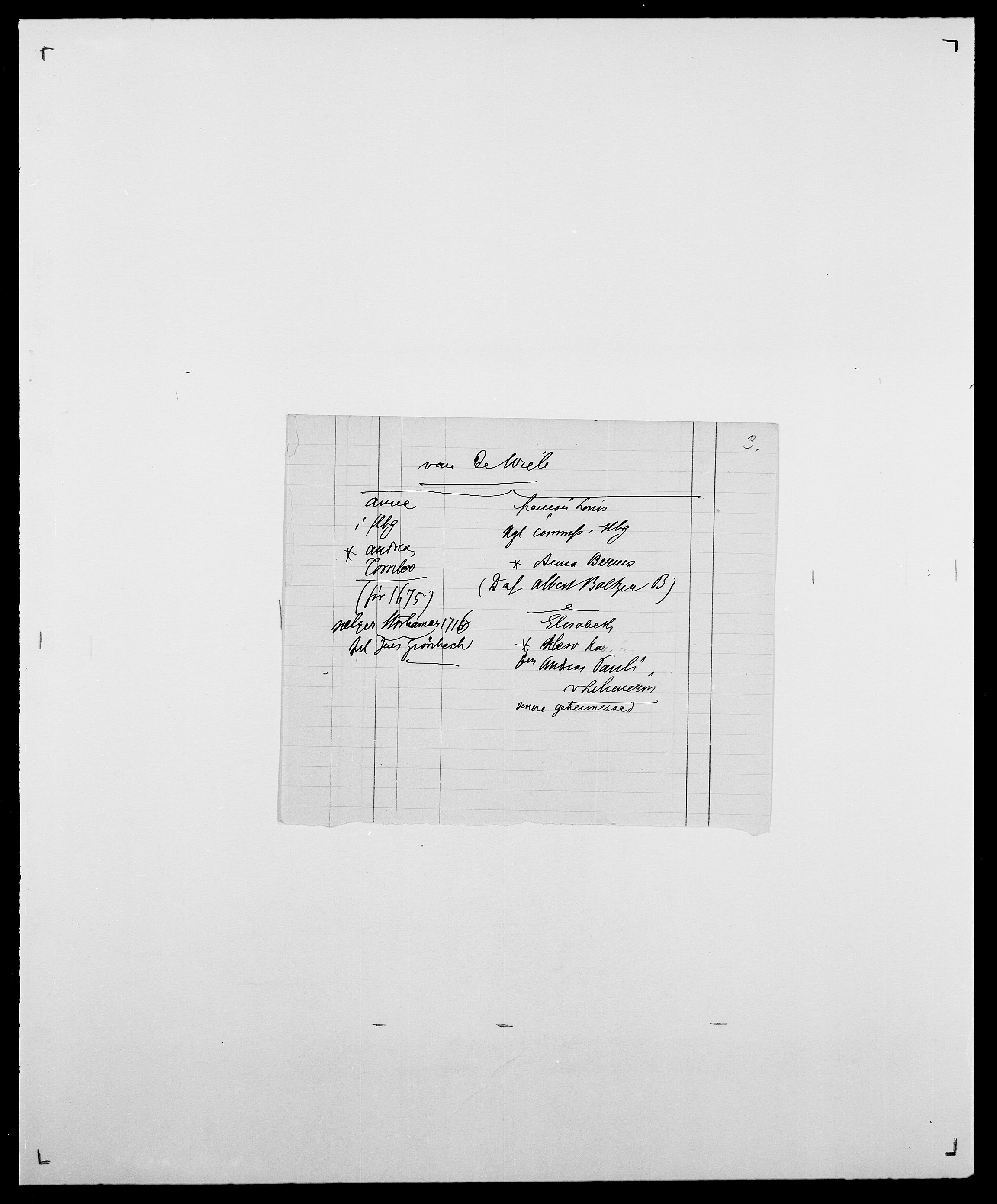 Delgobe, Charles Antoine - samling, AV/SAO-PAO-0038/D/Da/L0040: Usgaard - Velund, s. 583